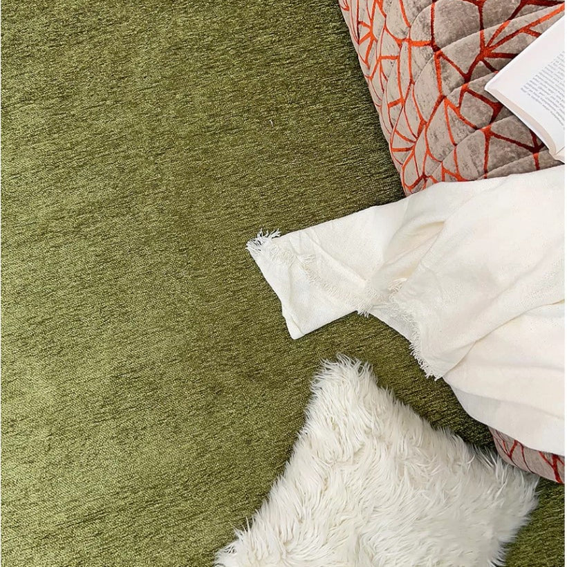 Boho Green Flatweave Rug