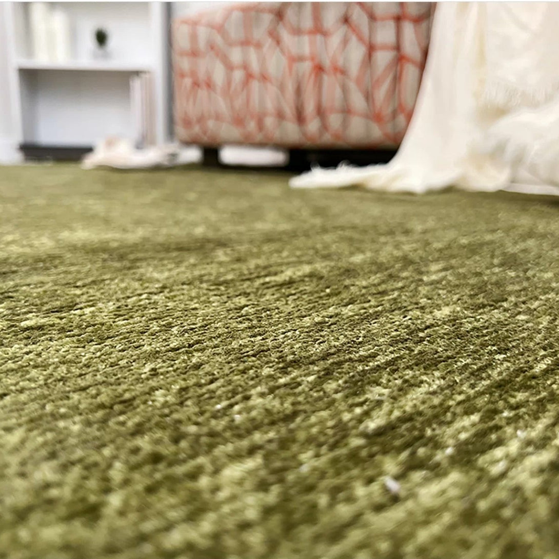 Boho Green Flatweave Rug