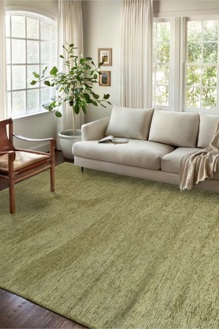 Boho Green Flatweave Rug