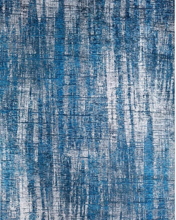 Alara Abstract Blue Modern Rug