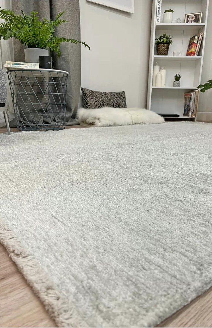 Boho Gray Flatweave Area Rug