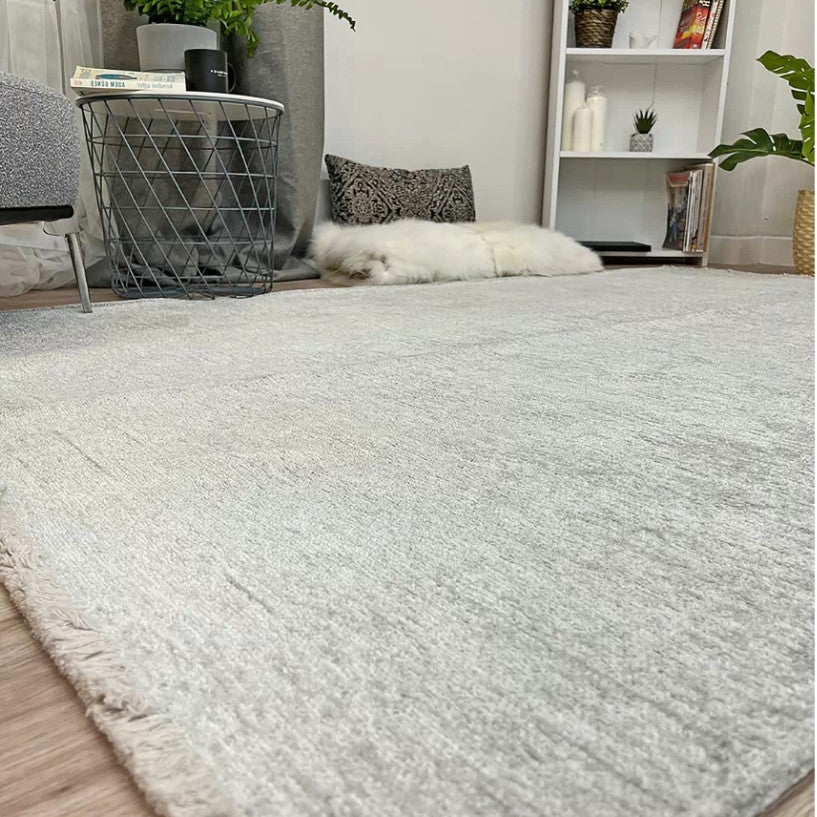Boho Gray Flatweave Area Rug