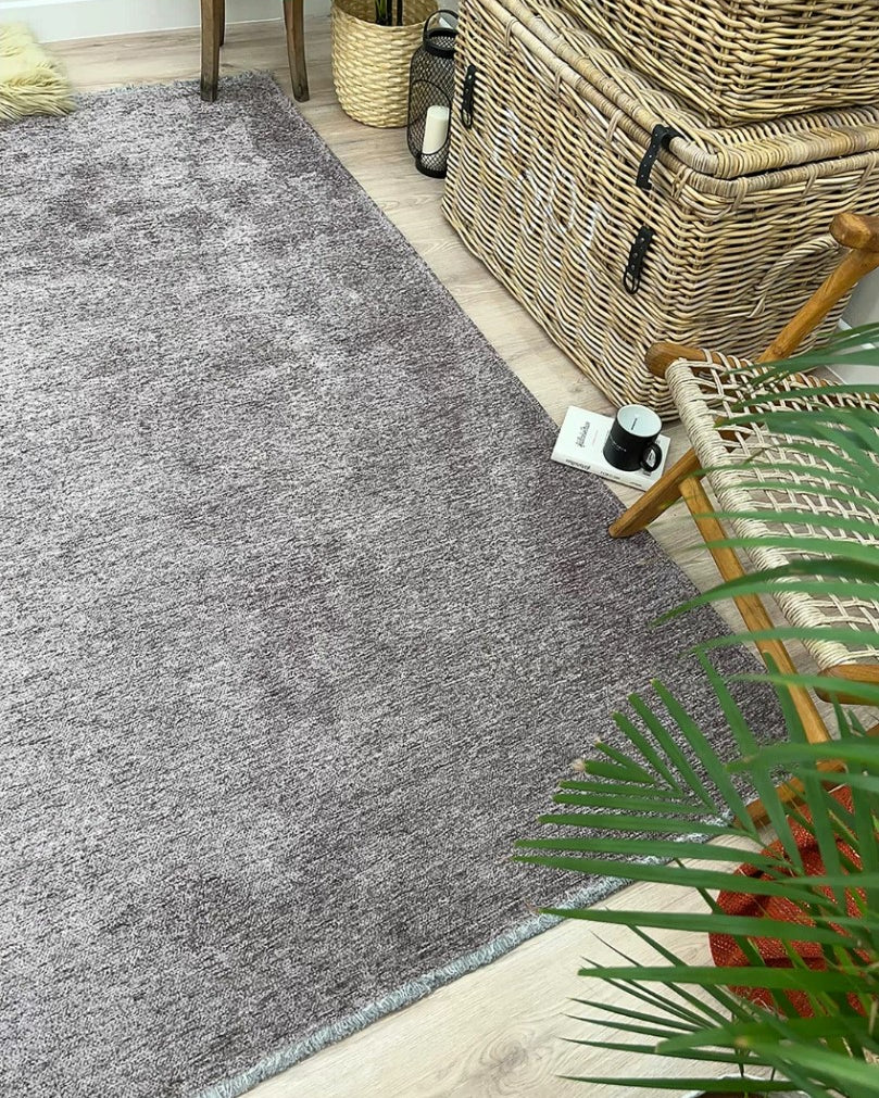 Boho Flatweave Rug, Soft Plain Minimalist Modern Home DΓ©cor Boho Chic Area Rugs Runner