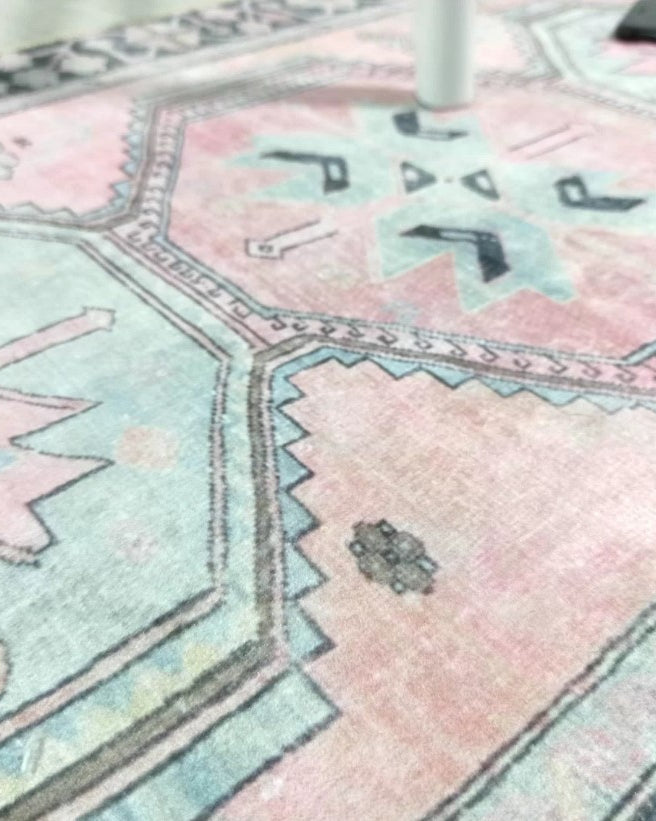 Ziana Pink Gray Turkish 2x3 Rug