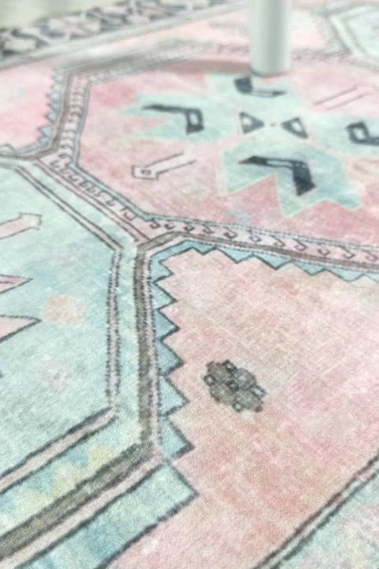 Ziana Pink Gray Turkish 2x3 Rug