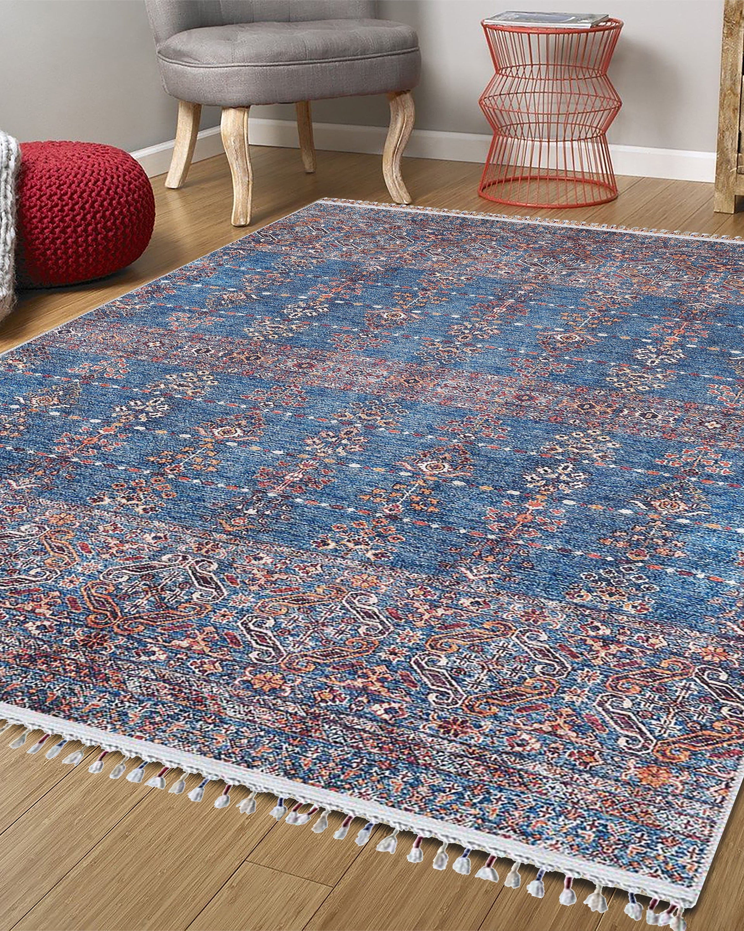 Sella Turkish Aqua Blue Rug