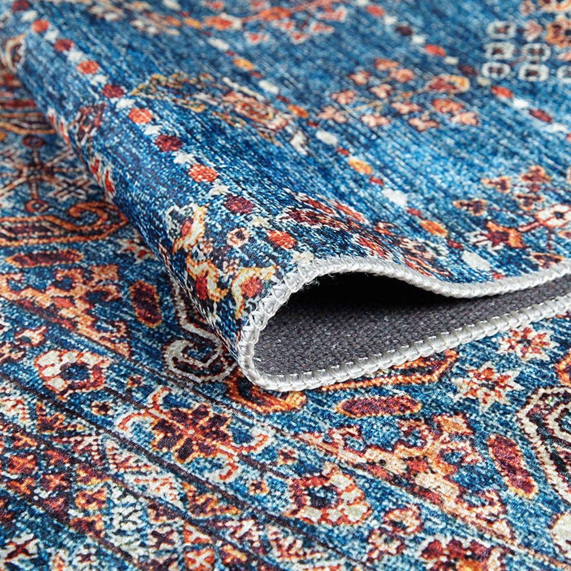 Sella Turkish Aqua Blue Rug