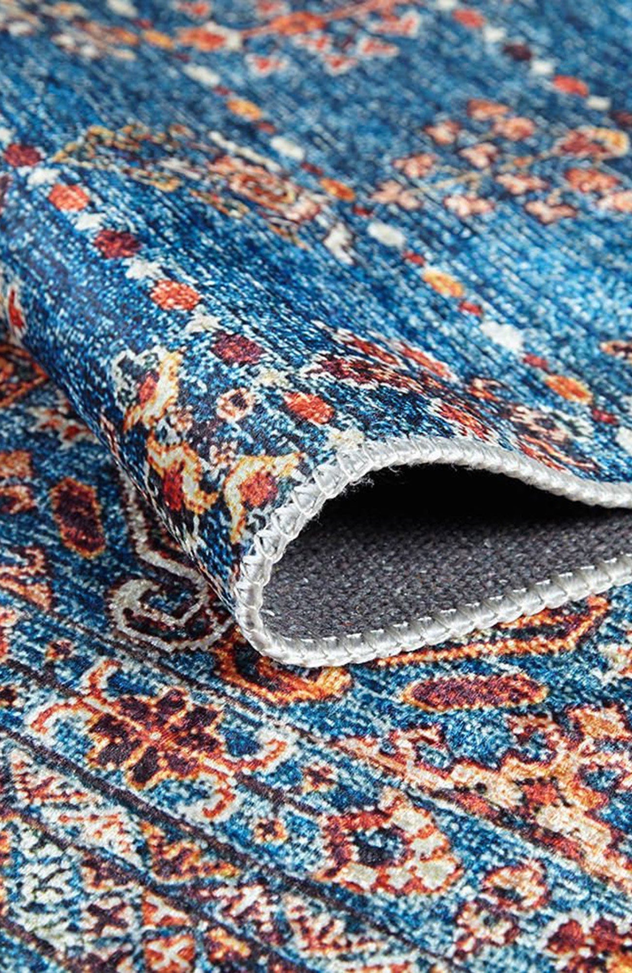 Sella Turkish Aqua Blue Rug