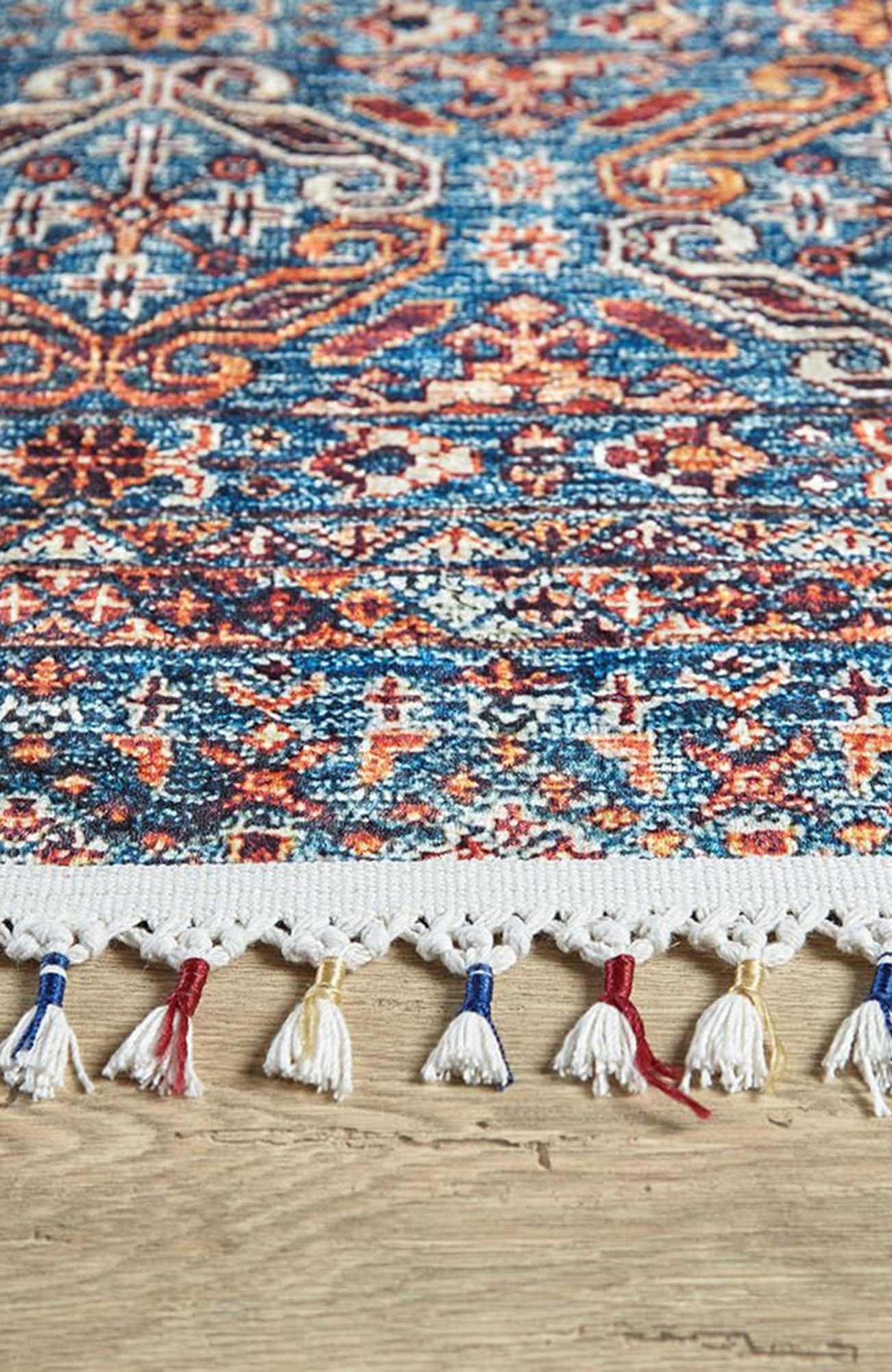 Sella Turkish Aqua Blue Rug