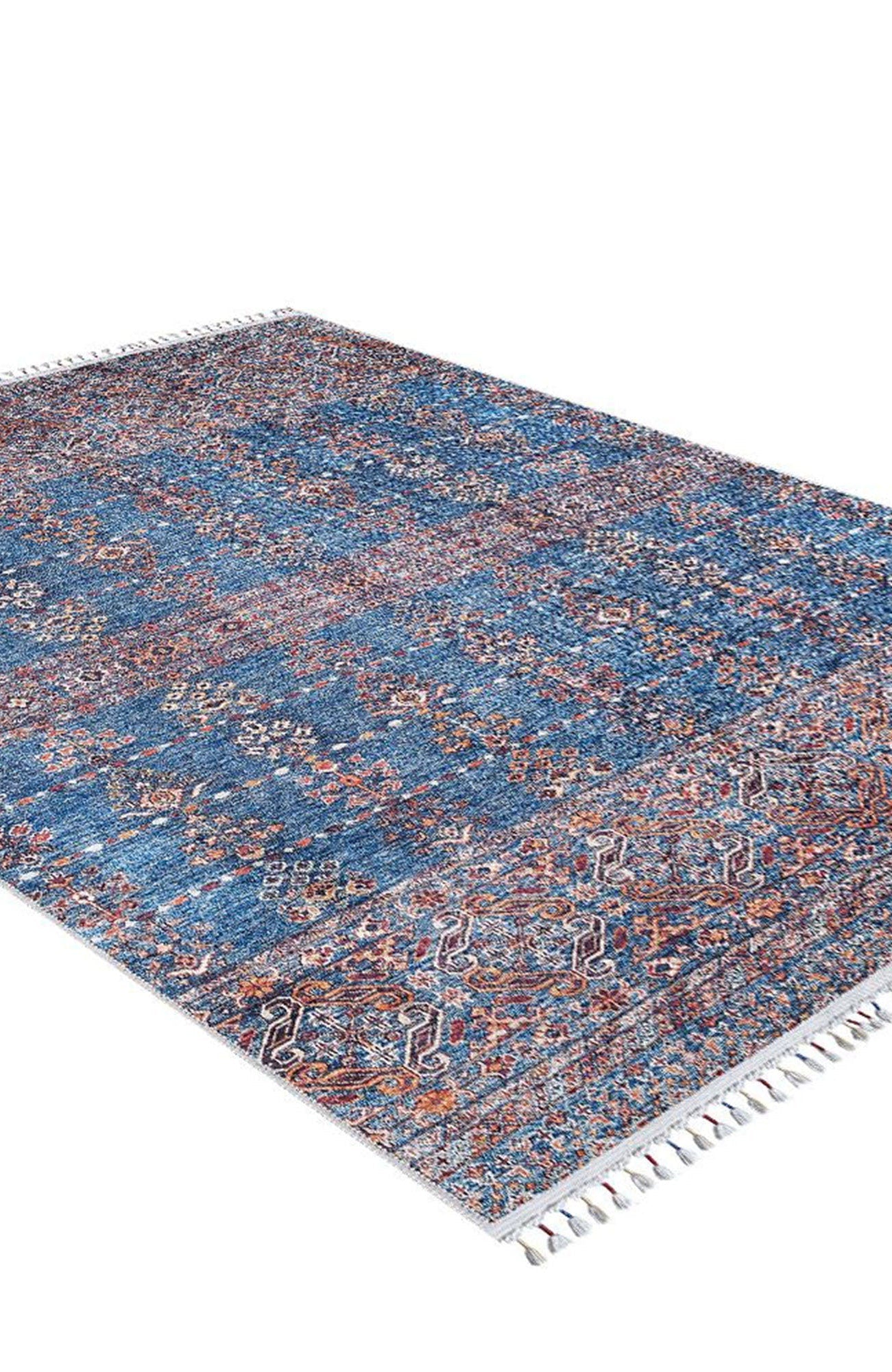 Sella Turkish Aqua Blue Rug
