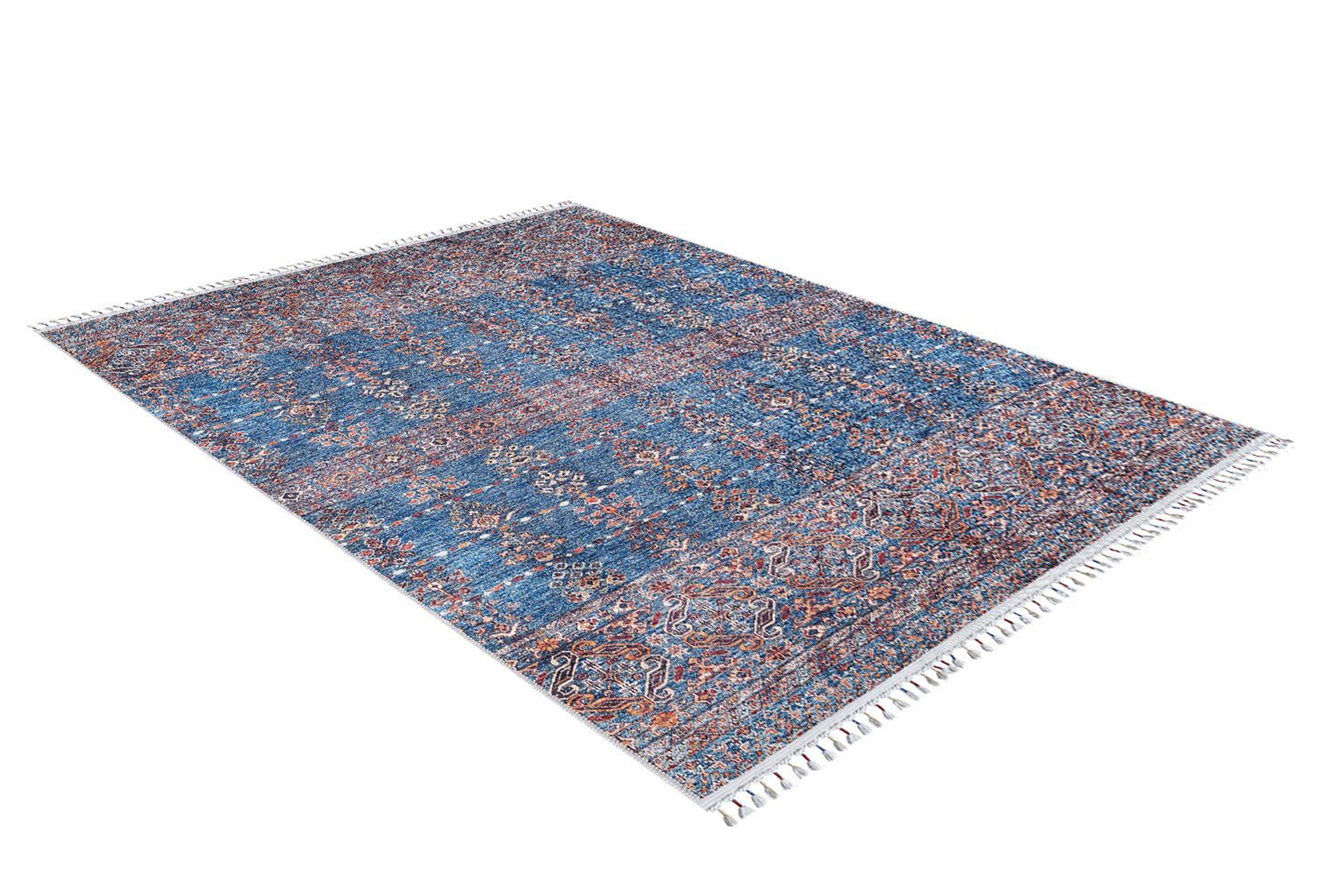Sella Turkish Aqua Blue Rug