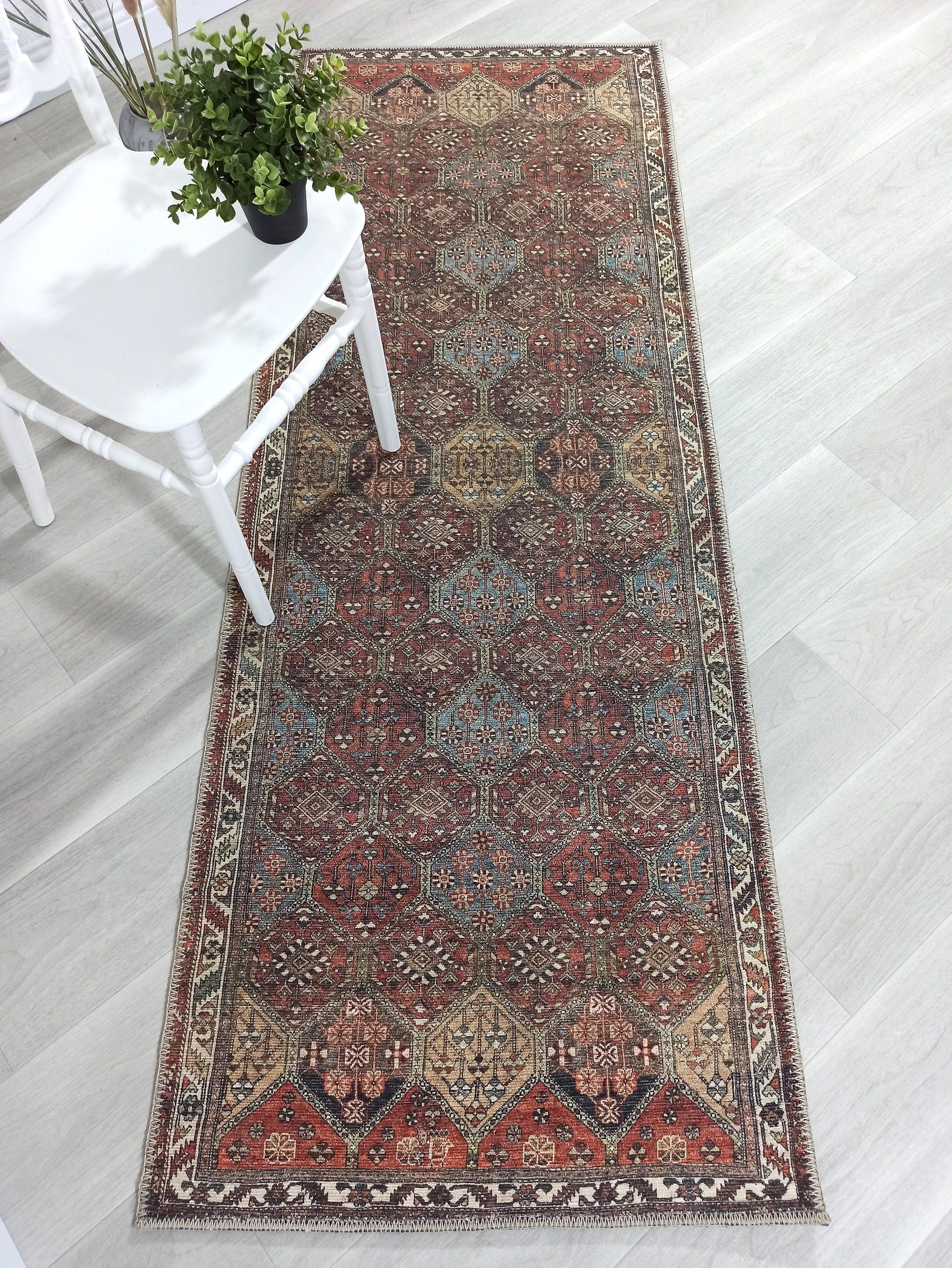Viona Turkish Brown earth tone Oushak Rug