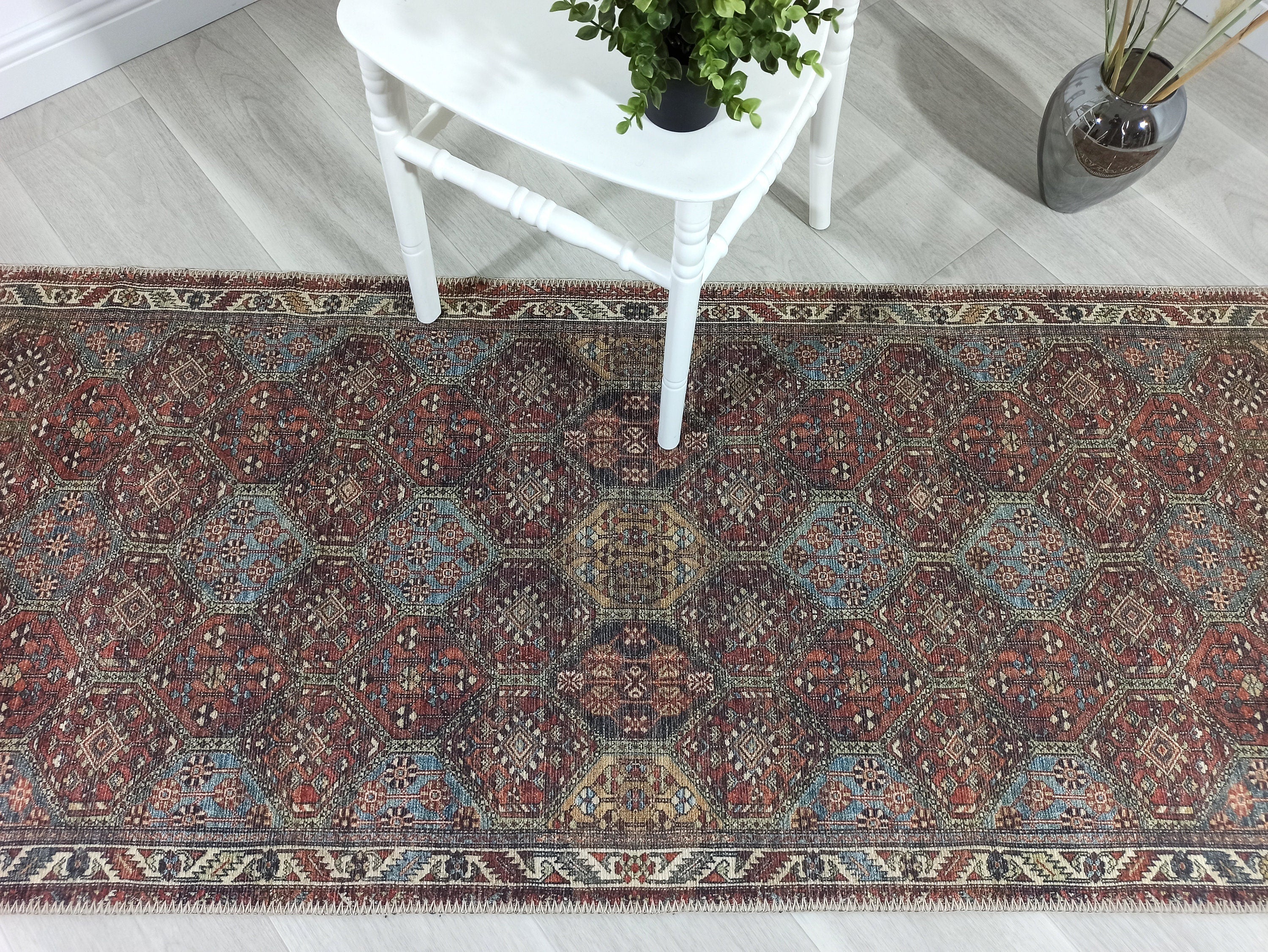 Viona Turkish Brown earth tone Oushak Rug
