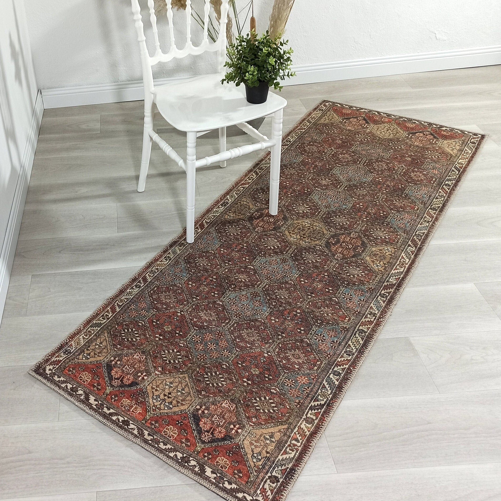 Viona Turkish Brown earth tone Oushak Rug