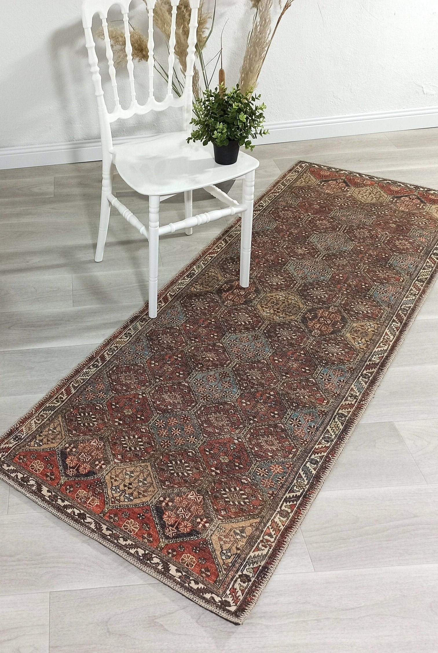 Viona Turkish Brown earth tone Oushak Rug