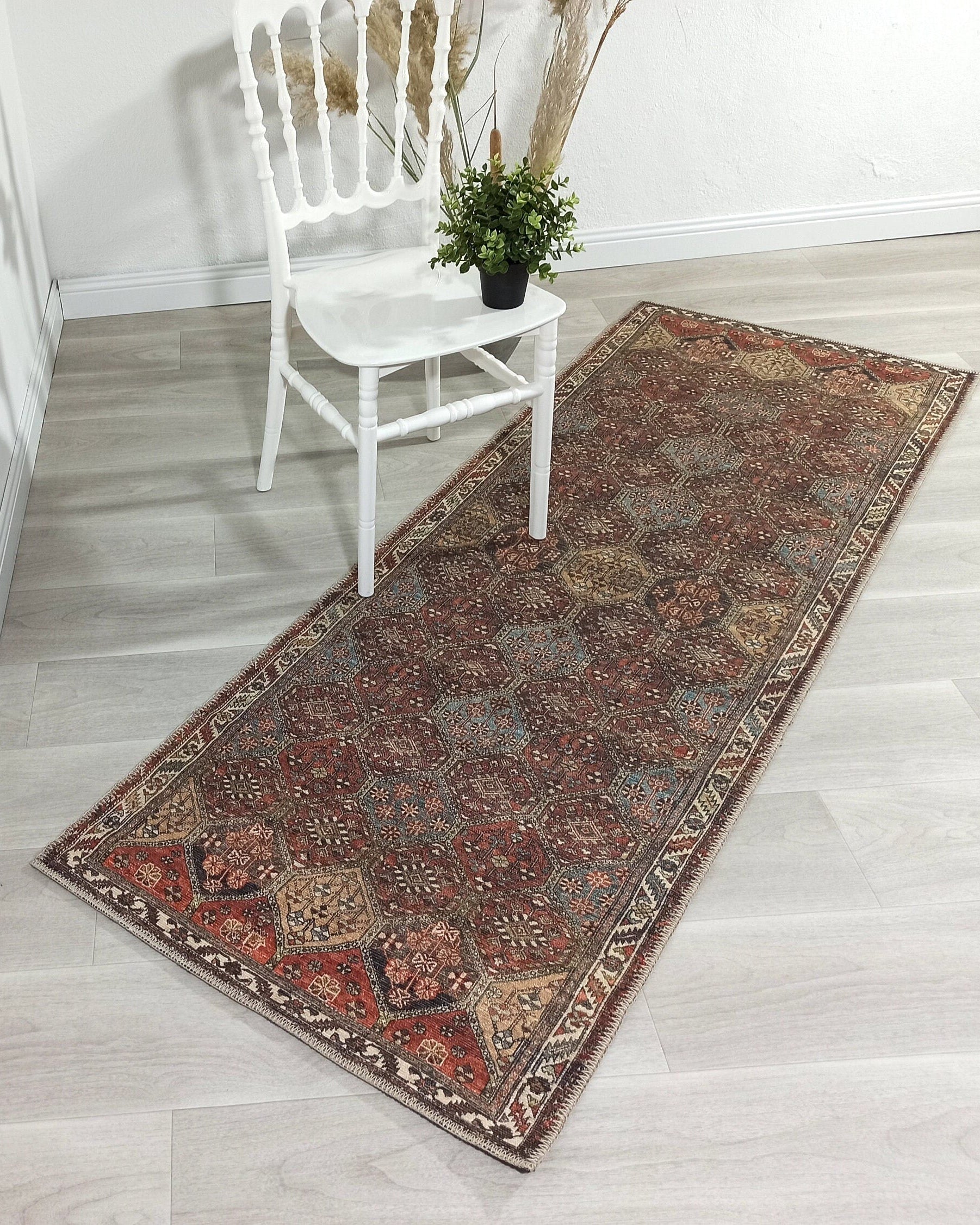 Viona Turkish Brown earth tone Oushak Rug