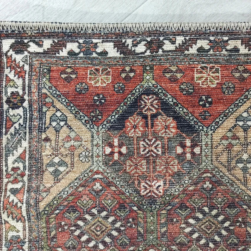 Viona Turkish Brown earth tone Oushak Rug
