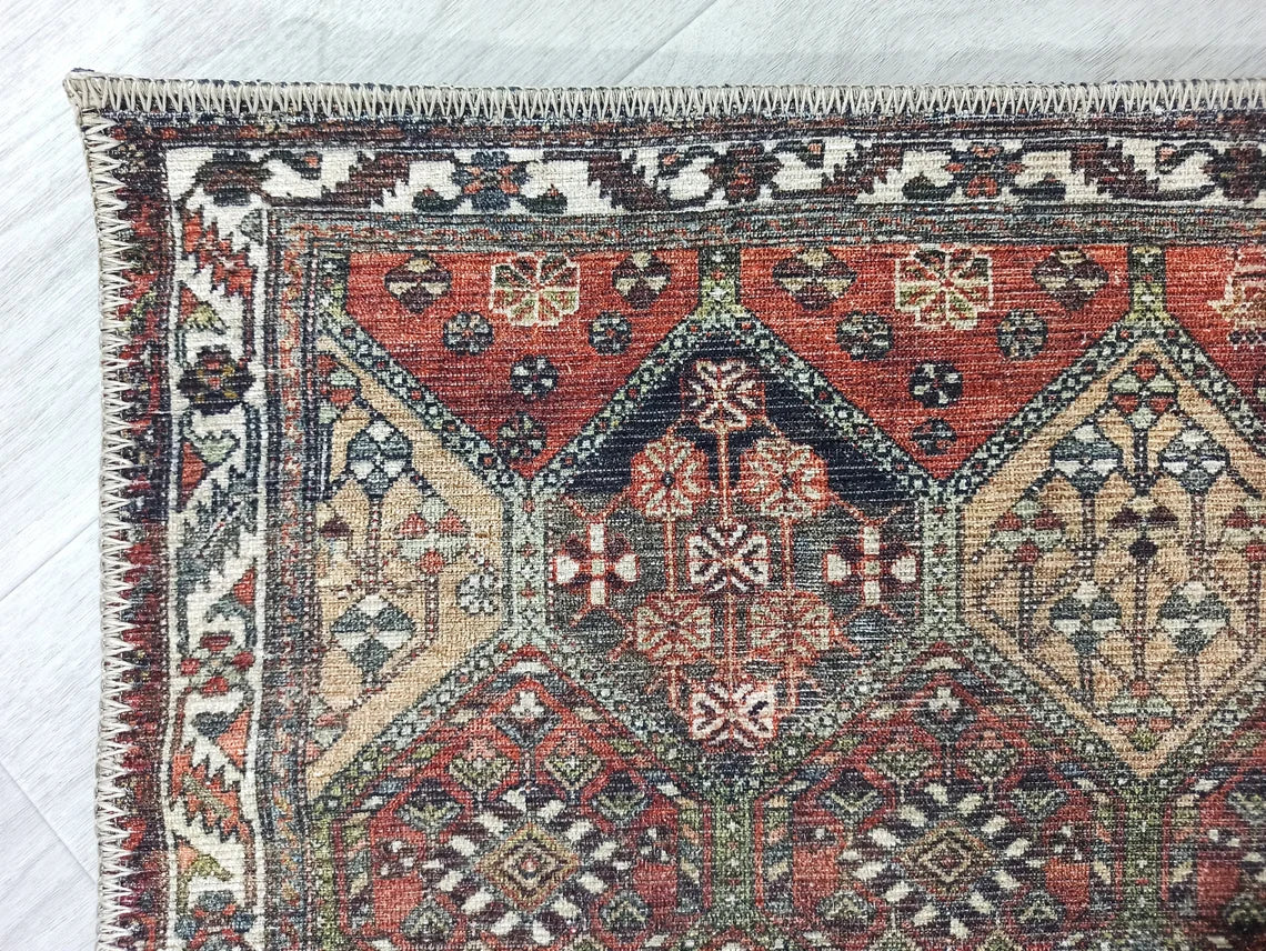Viona Turkish Brown earth tone Oushak Rug