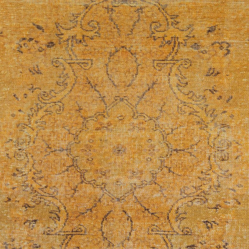 Sila Turkish Gold Orange Brown Rug