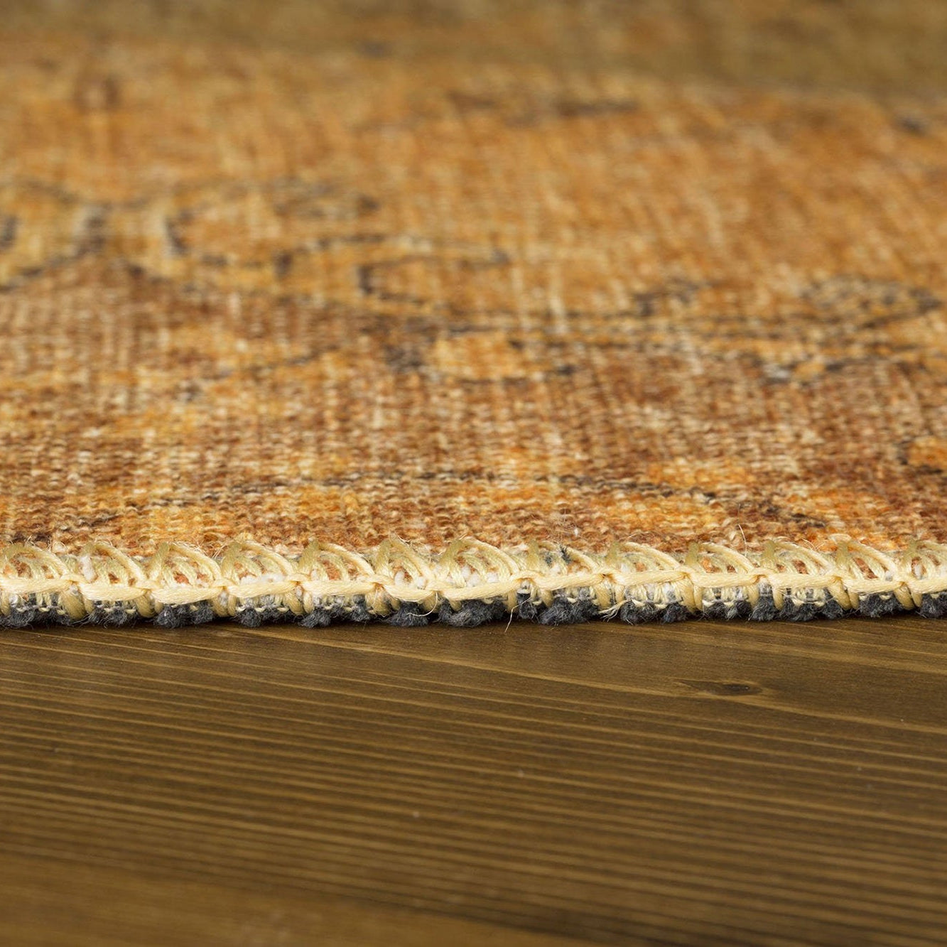 Sila Turkish Gold Orange Brown Rug