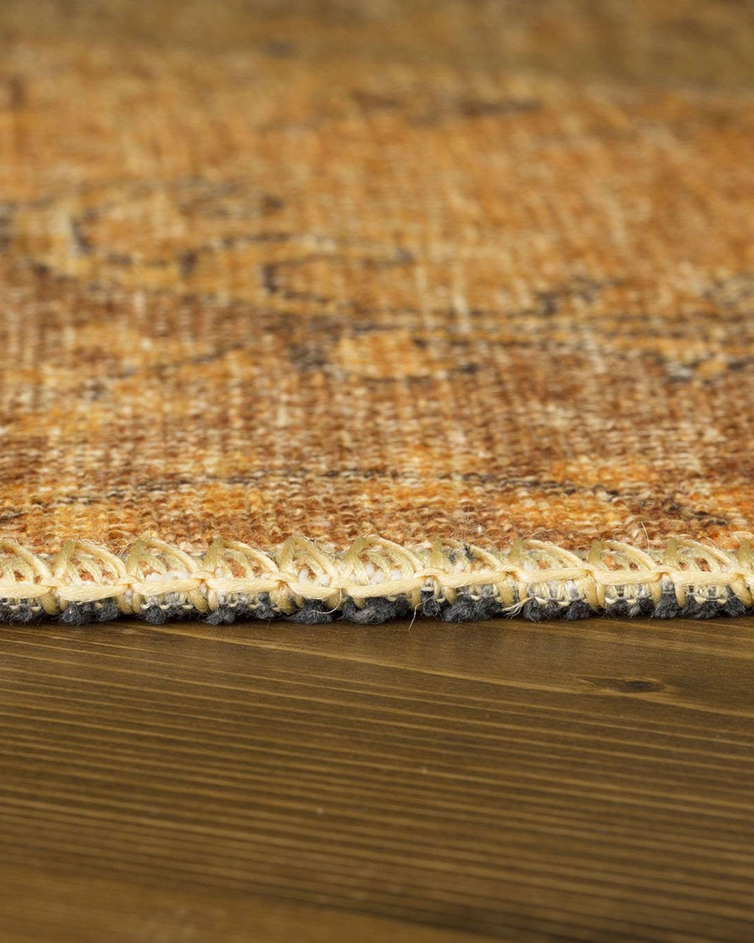 Sila Turkish Gold Orange Brown Rug