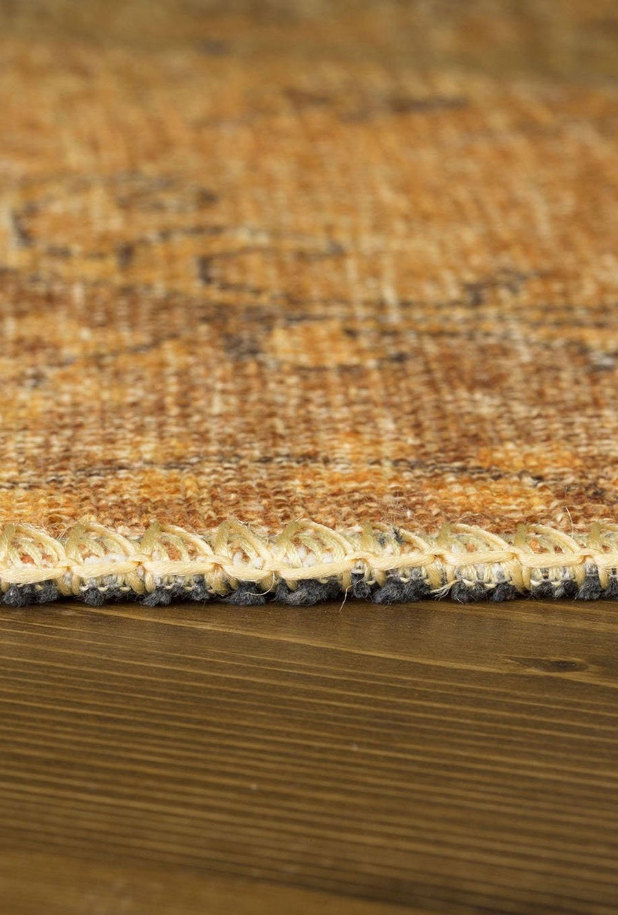 Sila Turkish Gold Orange Brown Rug