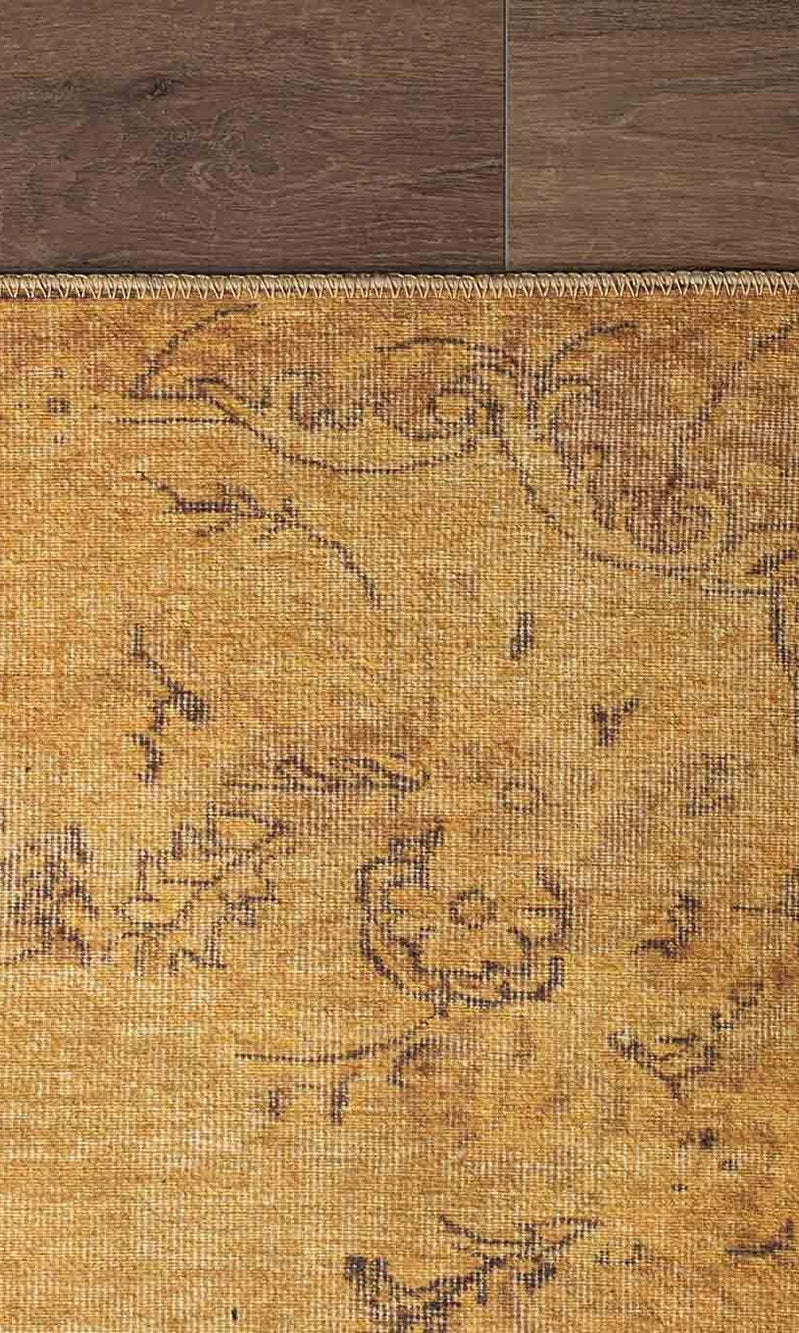Sila Turkish Gold Orange Brown Rug