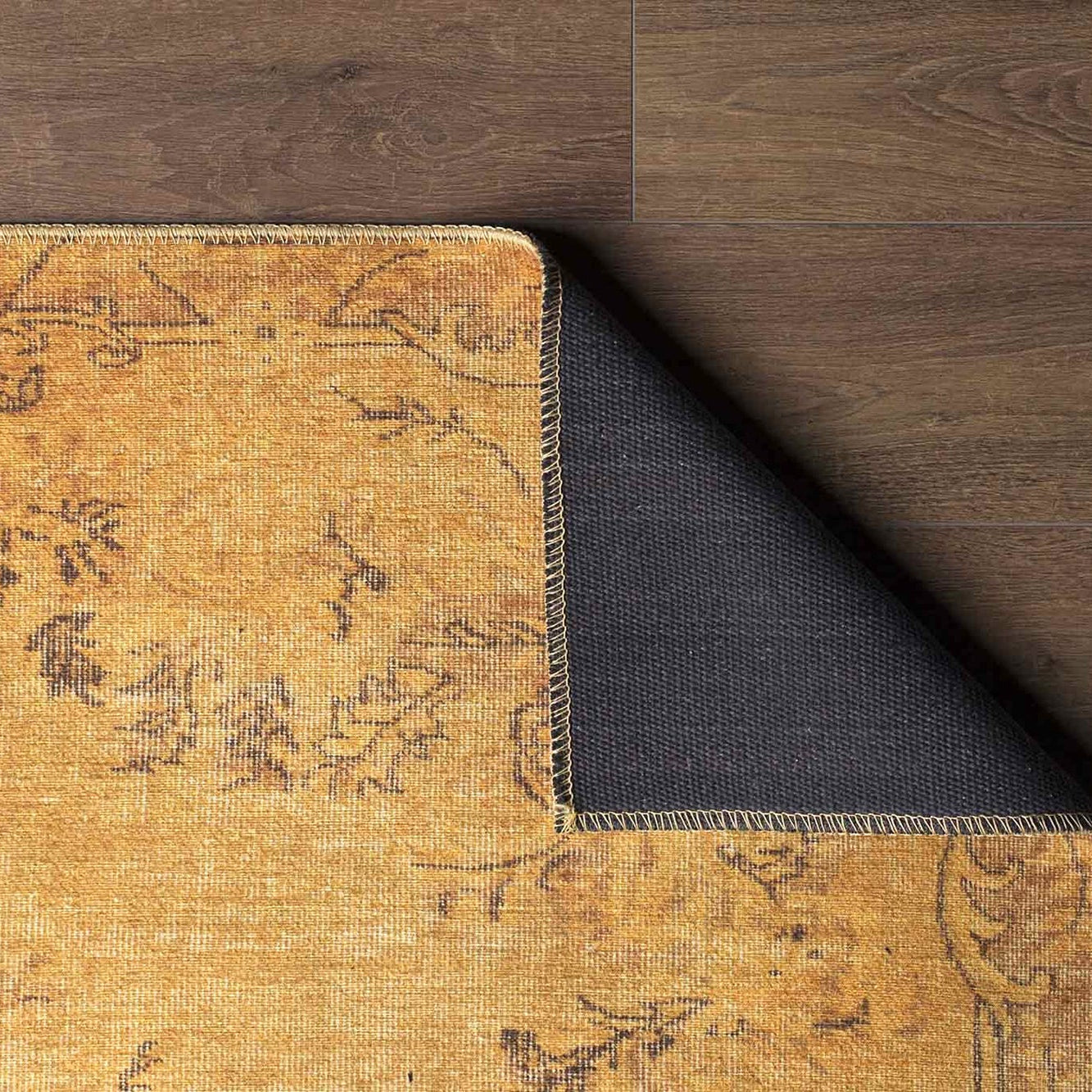 Sila Turkish Gold Orange Brown Rug