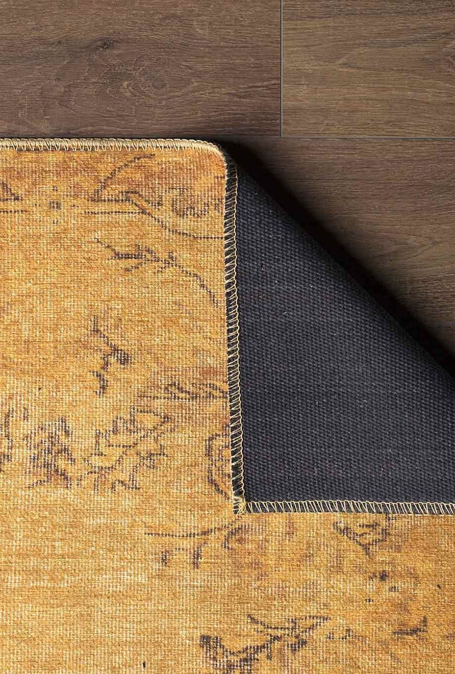 Sila Turkish Gold Orange Brown Rug