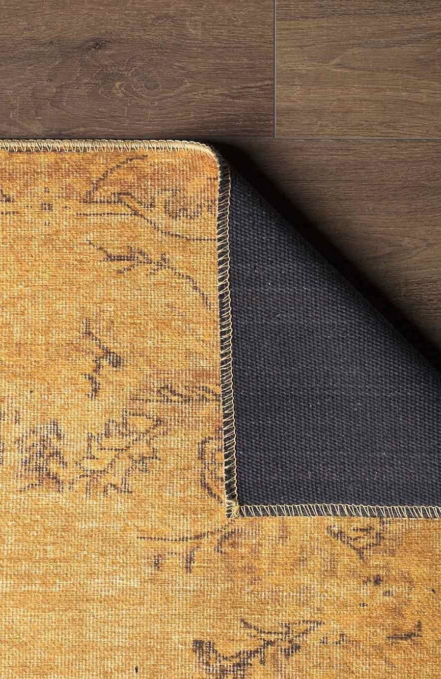 Sila Turkish Gold Orange Brown Rug