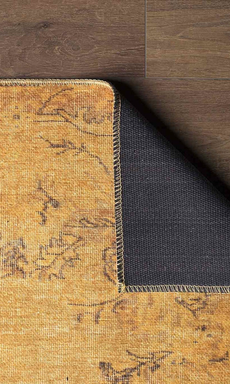 Sila Turkish Gold Orange Brown Rug