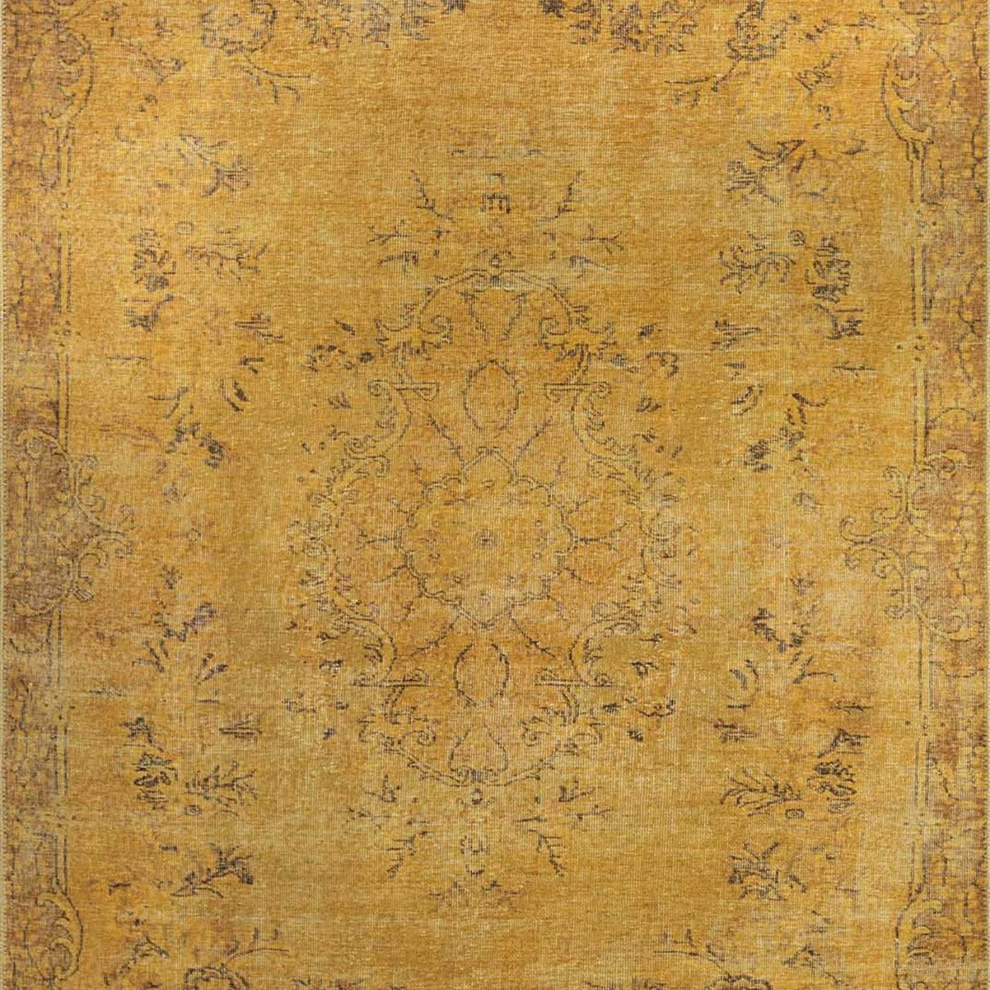 Sila Turkish Gold Orange Brown Rug