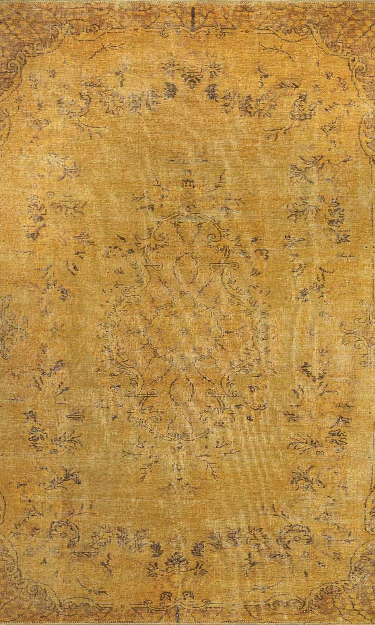 Sila Turkish Gold Orange Brown Rug