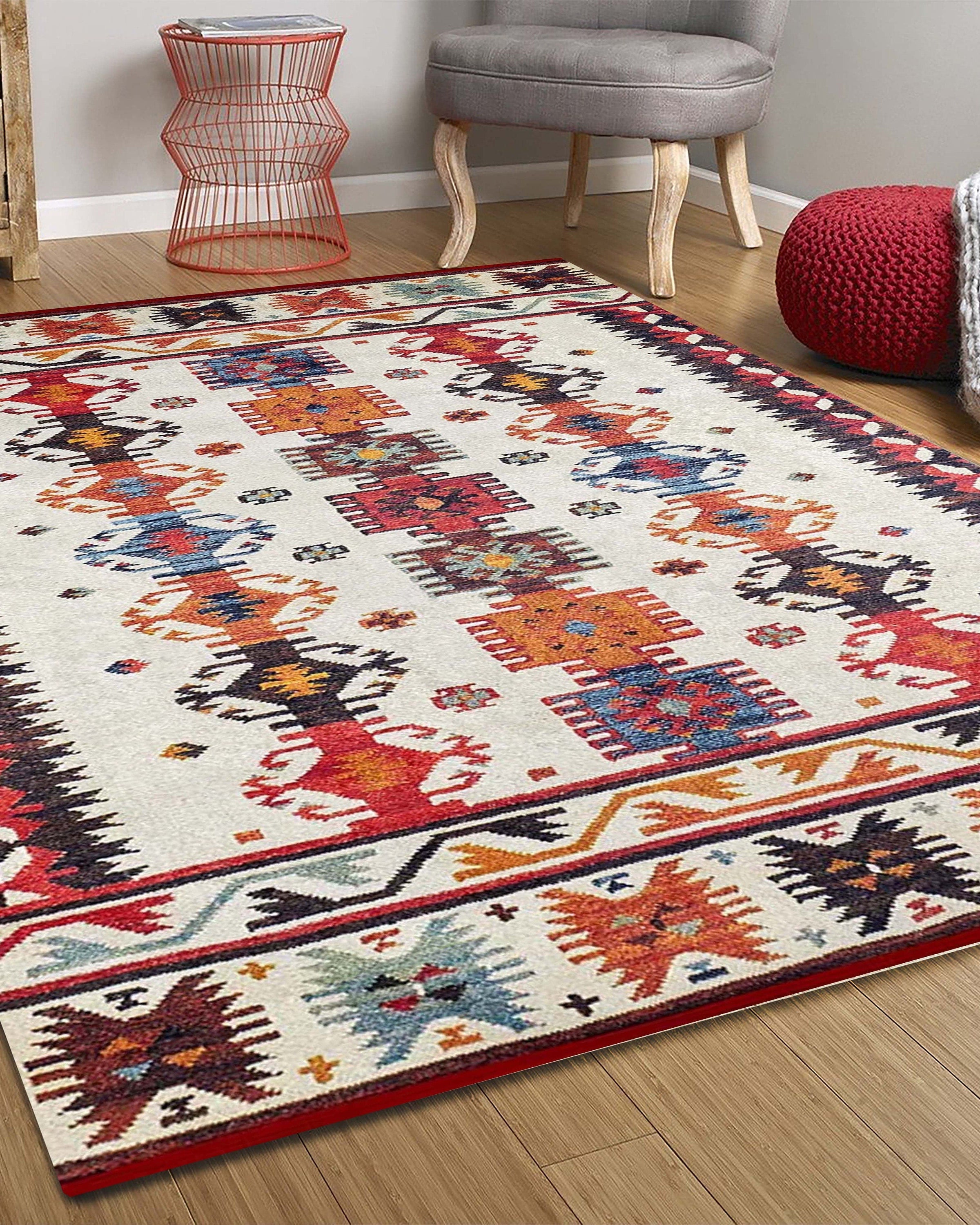 Sina Southwestern Kilim Aztec Colorful Rug
