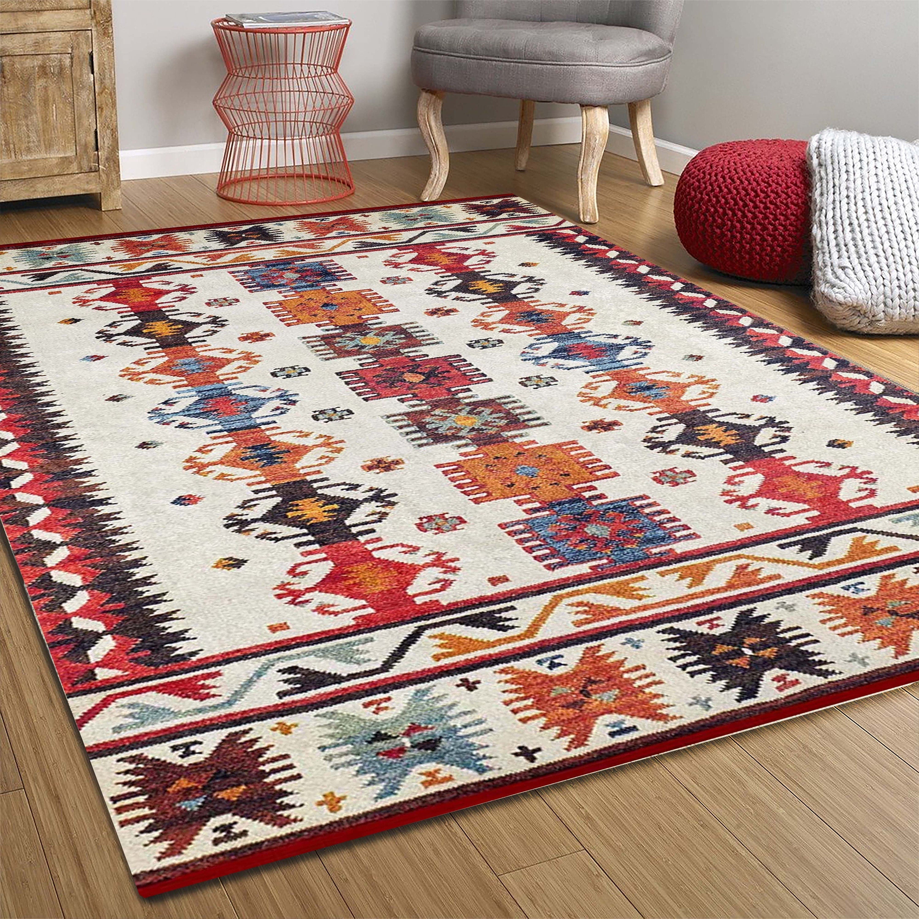 Sina Southwestern Kilim Aztec Colorful Rug