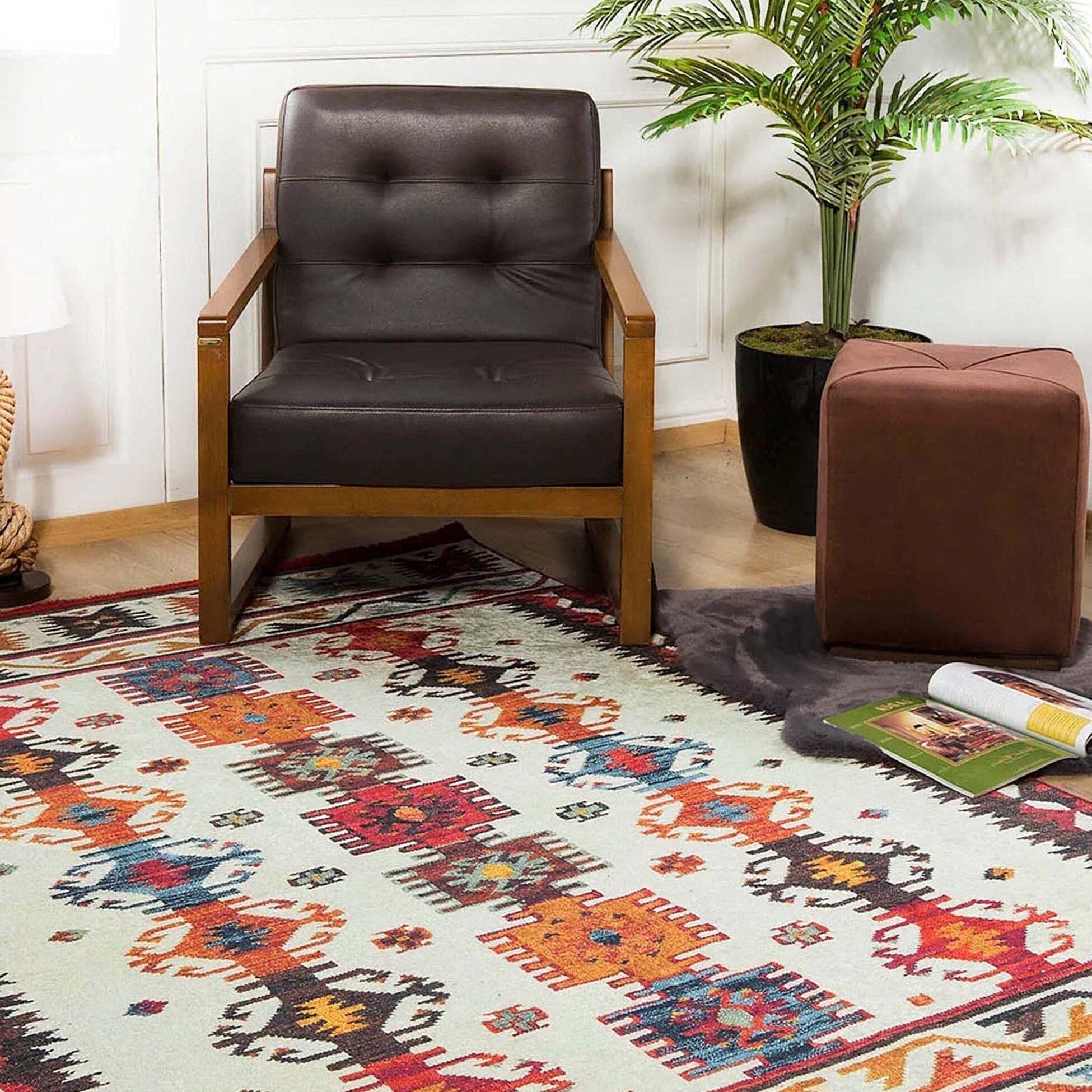 Sina Southwestern Kilim Aztec Colorful Rug