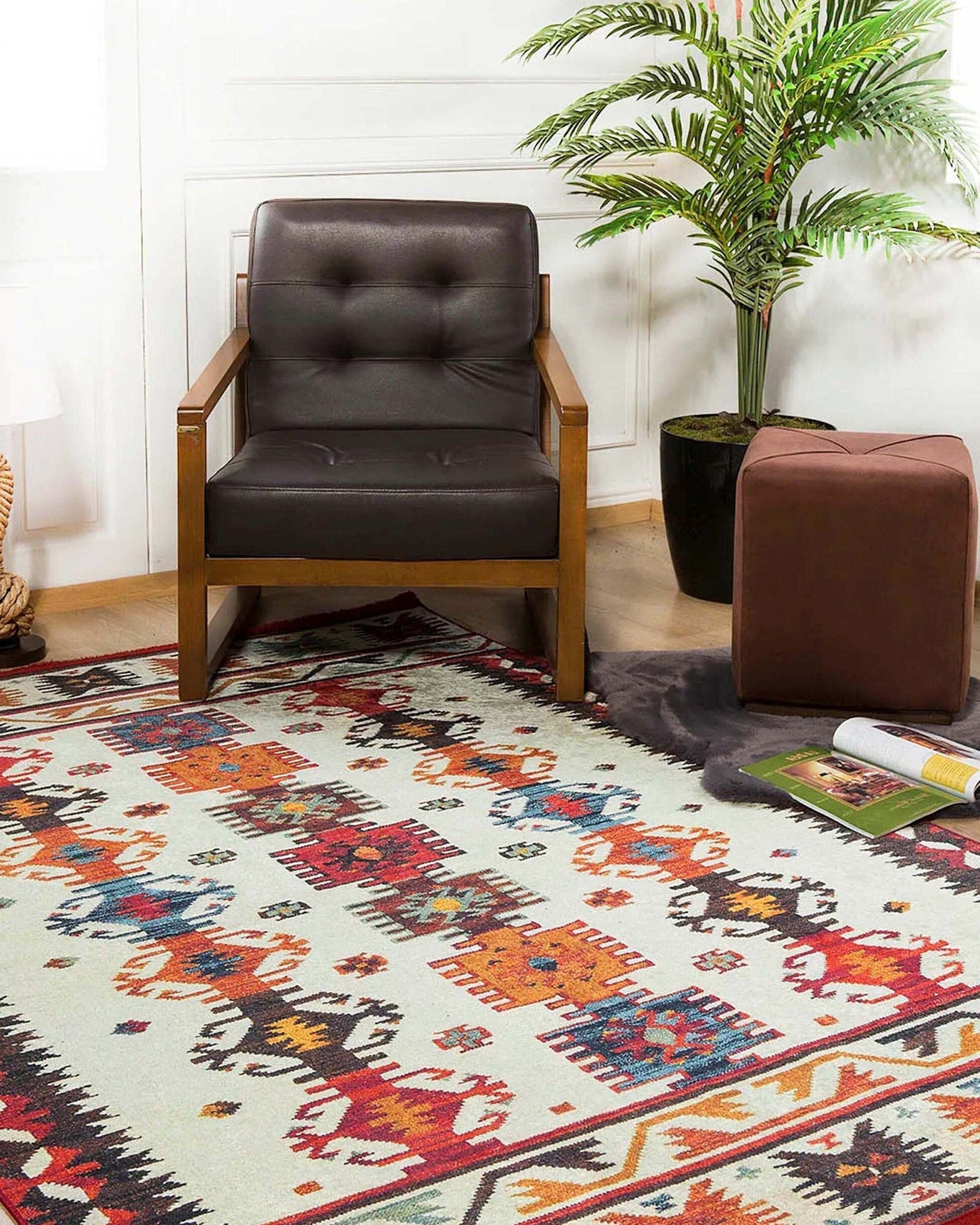 Sina Southwestern Kilim Aztec Colorful Rug