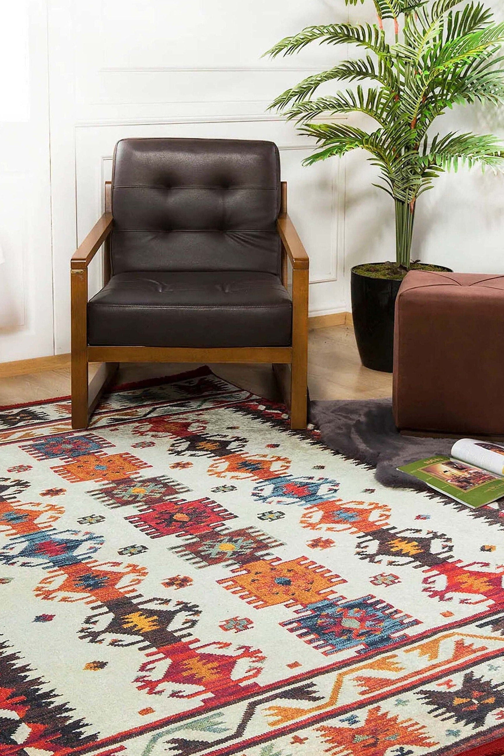 Sina Southwestern Kilim Aztec Colorful Rug