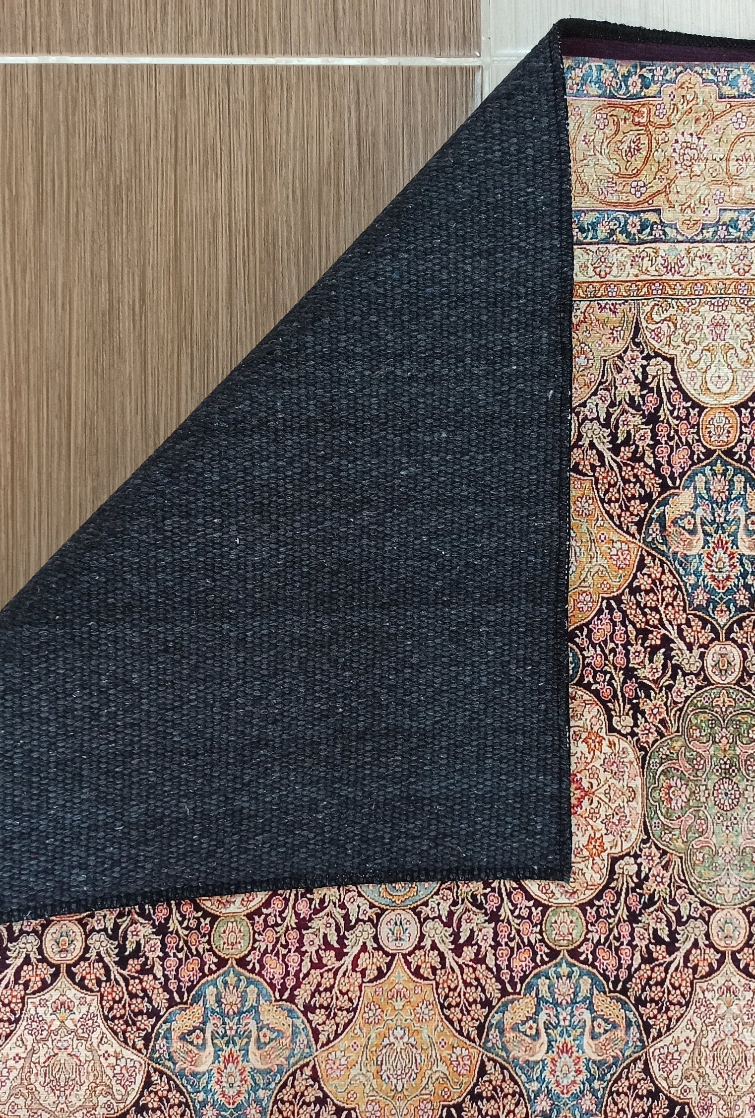 Sirap Runner Turkish Distressed Claret Red Beige Gold Runner