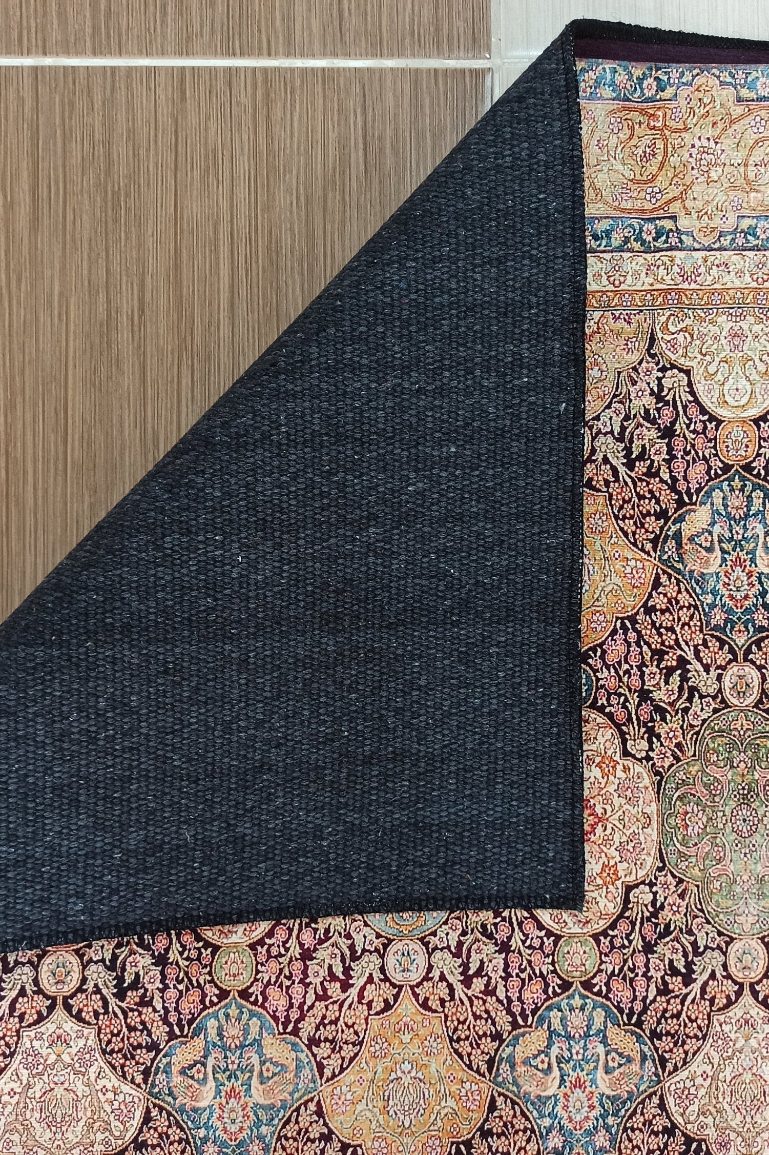 Sirap Runner Turkish Distressed Claret Red Beige Gold Runner