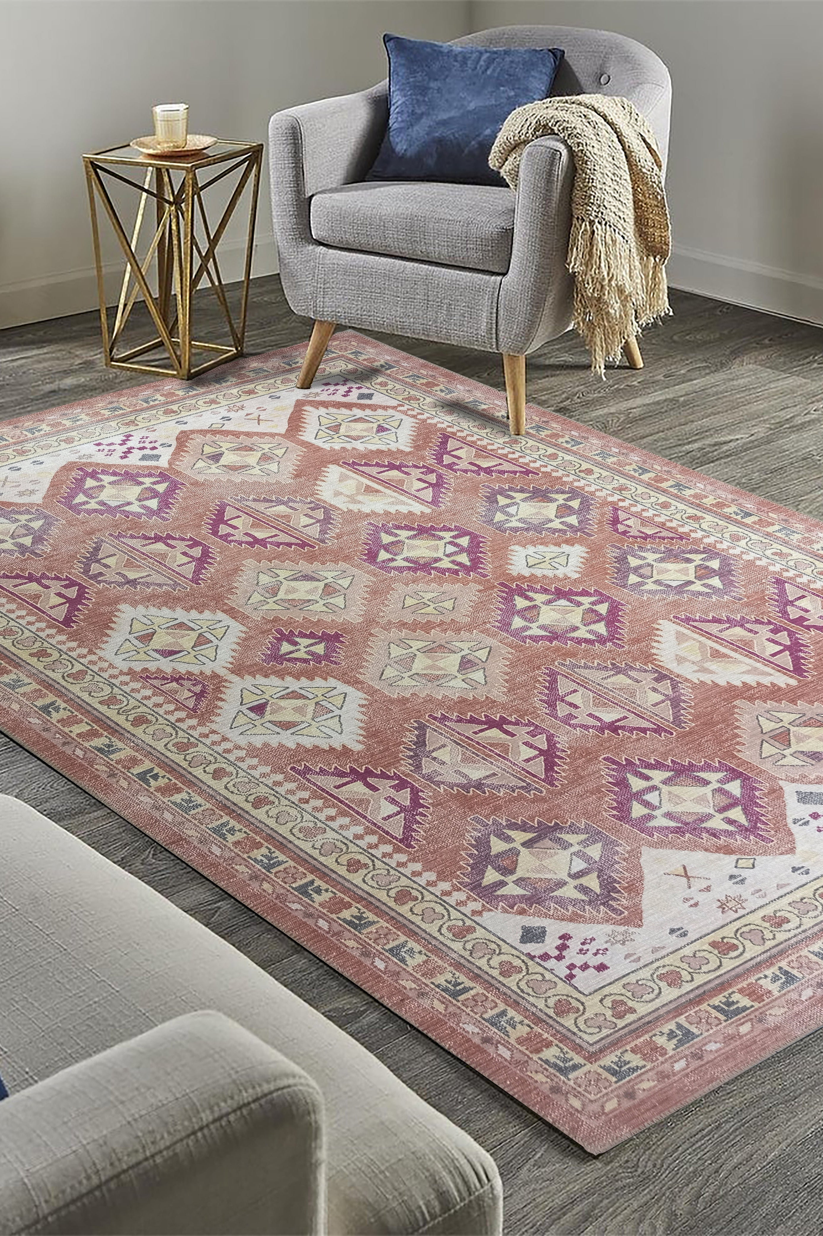 Louane Soft Herki Brown Vintage Rug