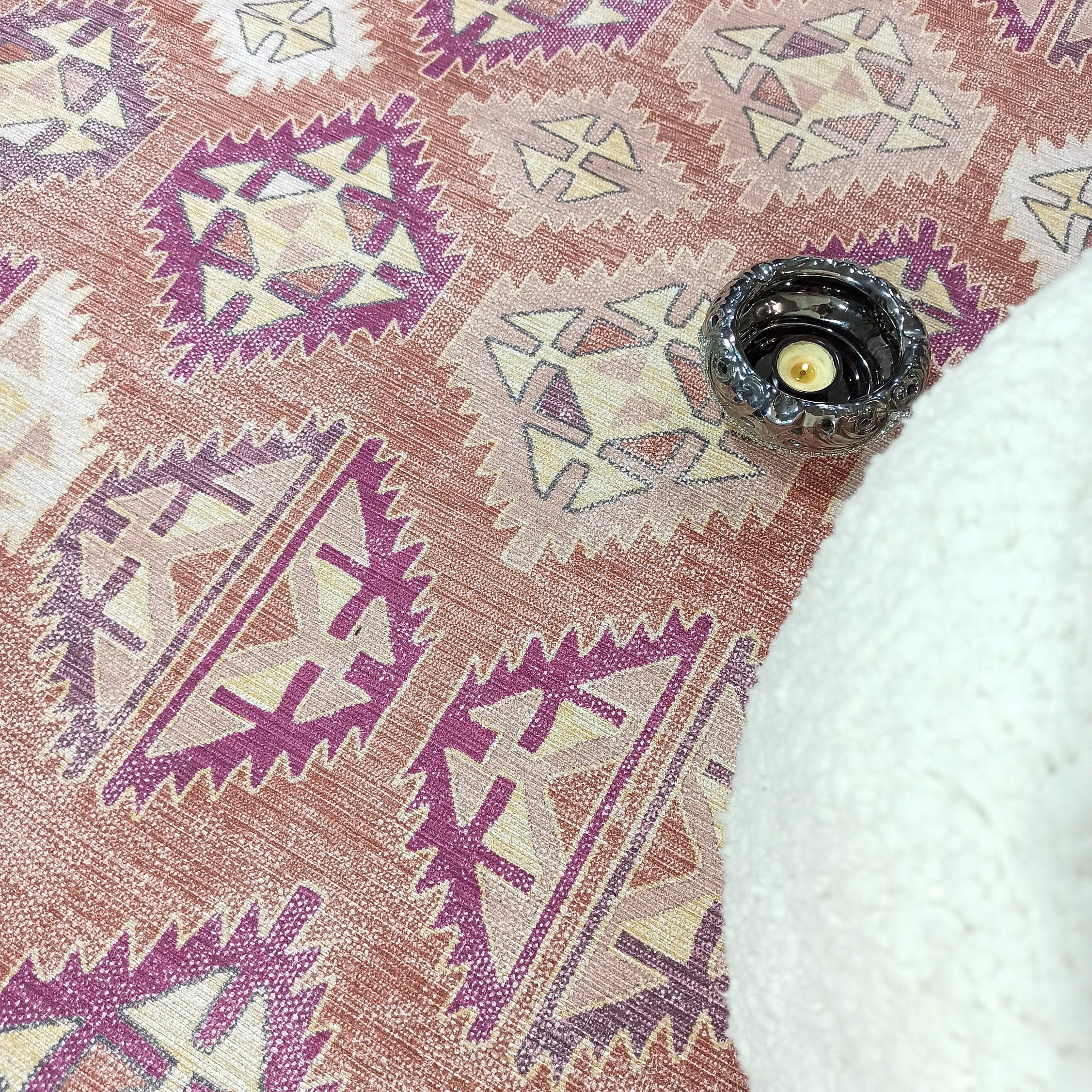 Louane Soft Herki Brown Vintage Rug