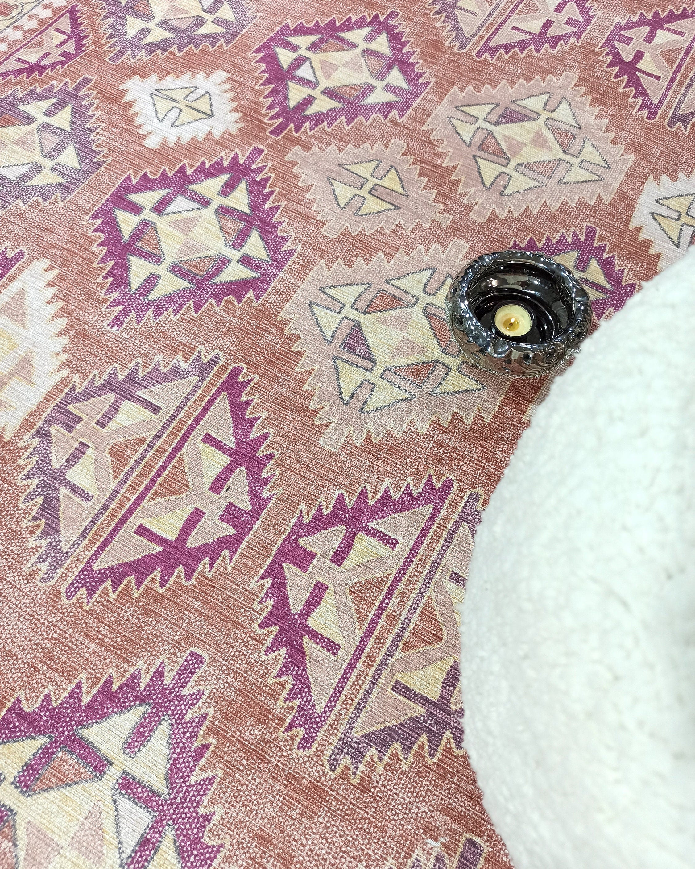 Louane Soft Herki Brown Vintage Rug