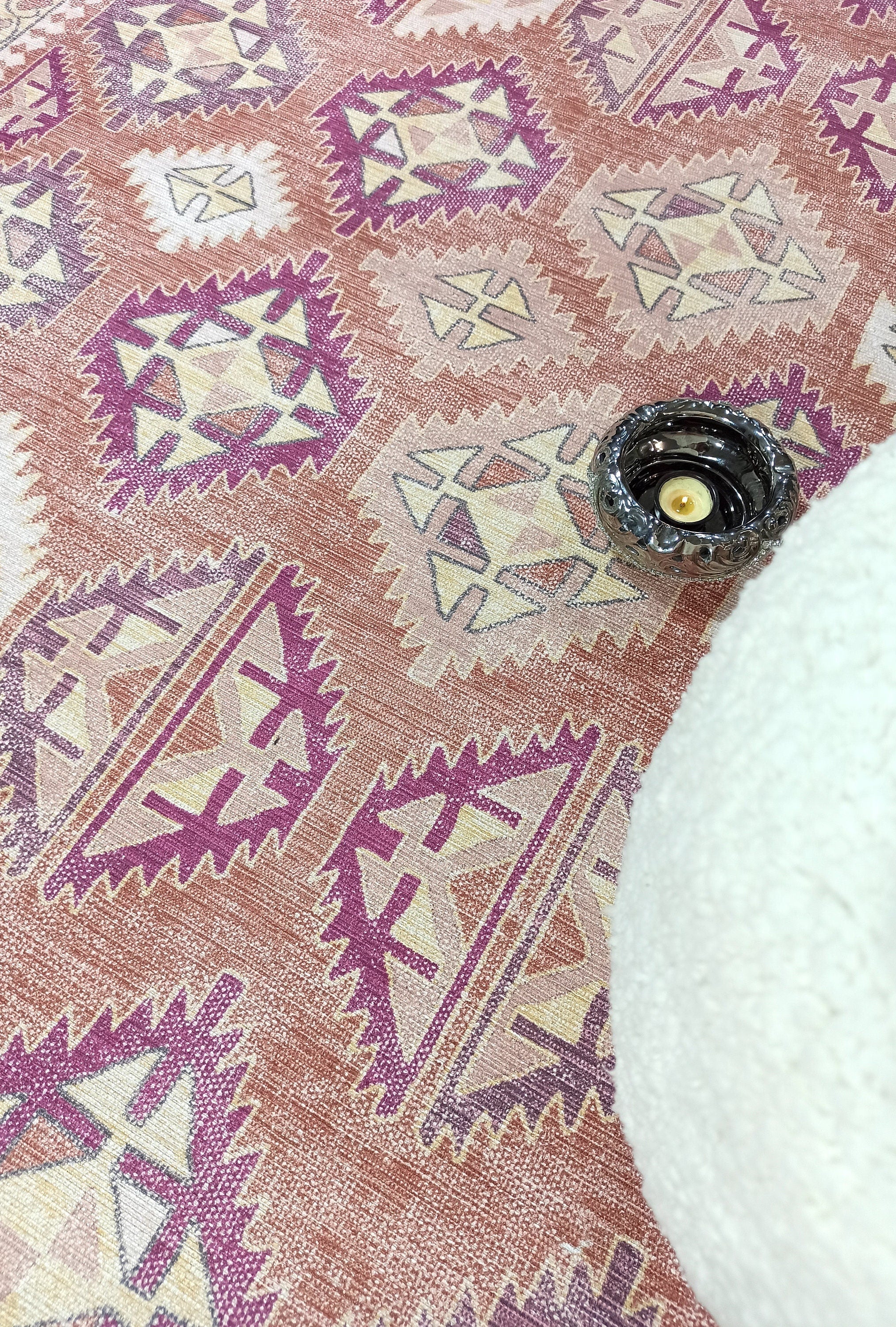 Louane Soft Herki Brown Vintage Rug