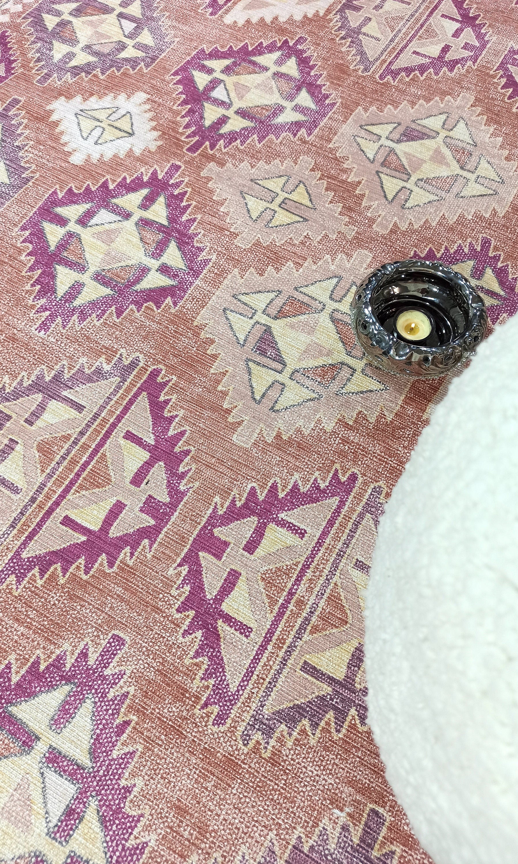 Louane Soft Herki Brown Vintage Rug