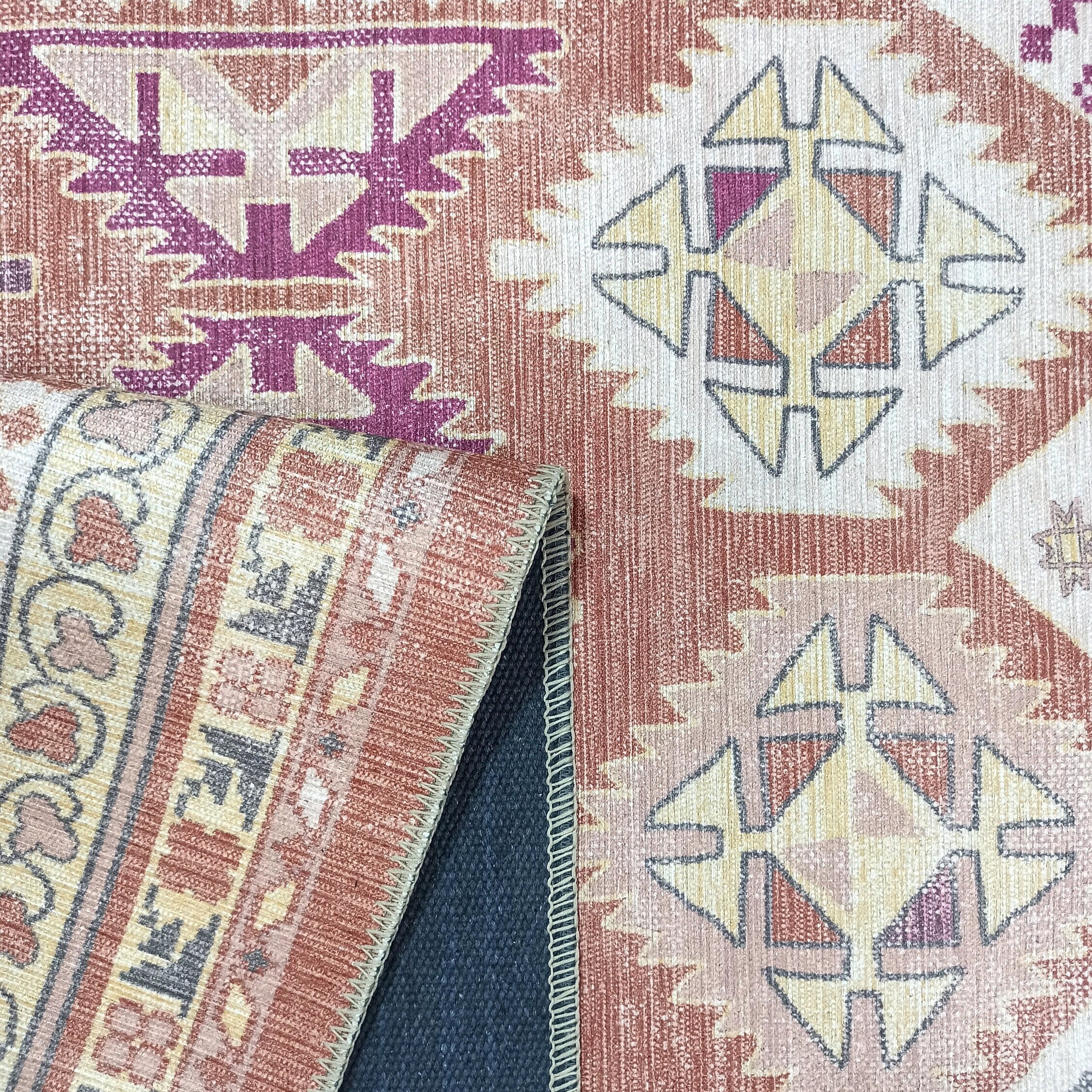 Louane Soft Herki Brown Vintage Rug