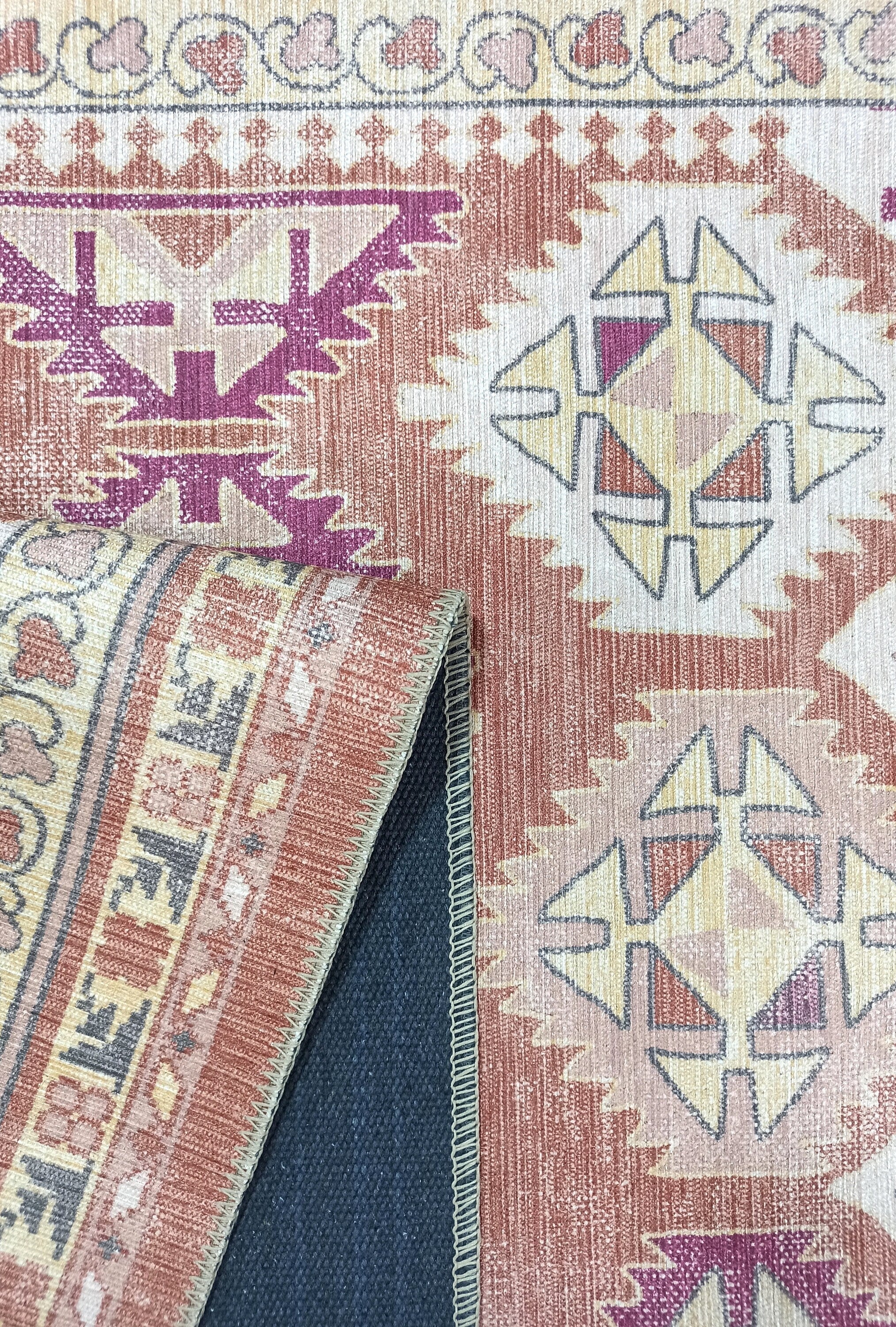 Louane Soft Herki Brown Vintage Rug