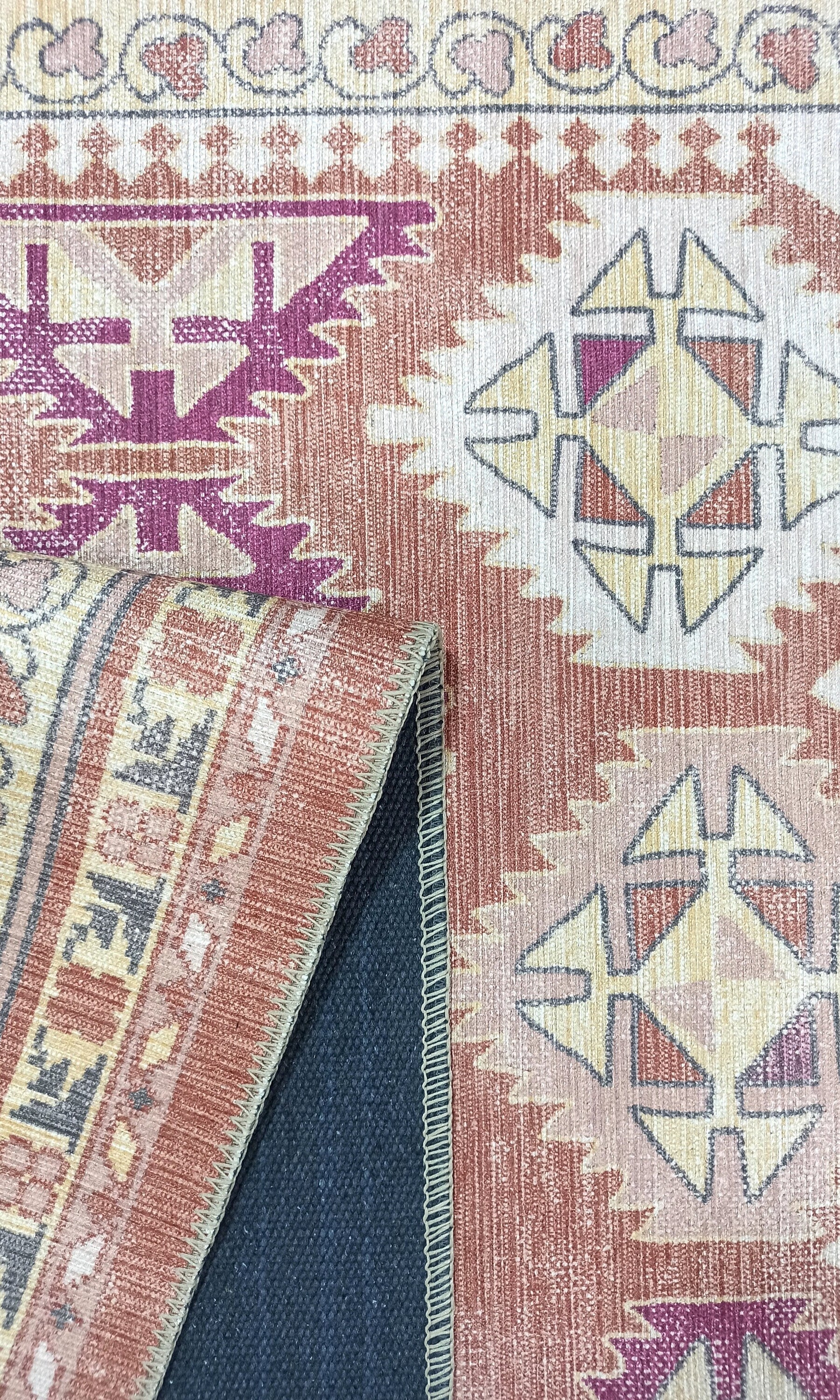 Louane Soft Herki Brown Vintage Rug