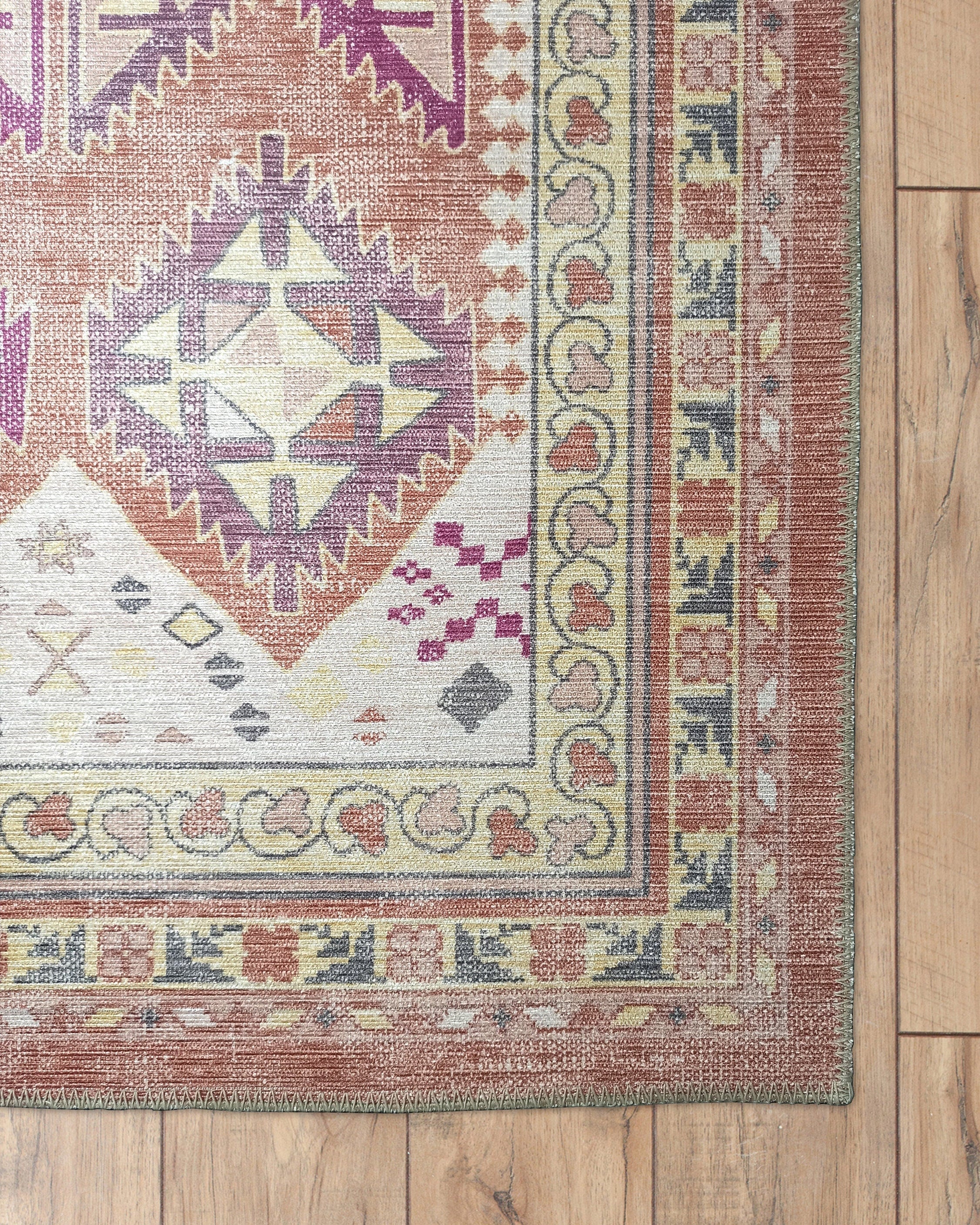 Louane Soft Herki Brown Vintage Rug