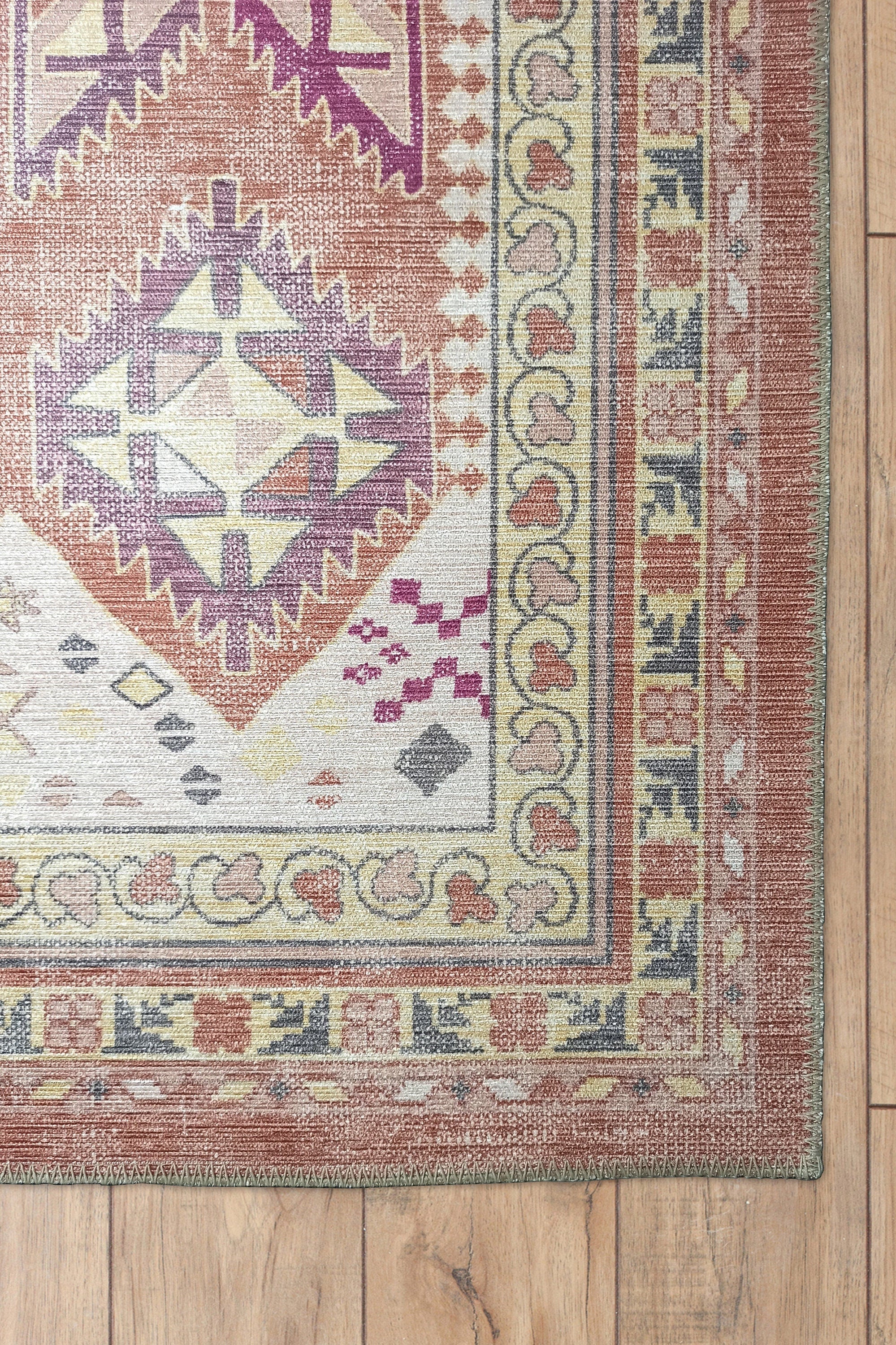 Louane Soft Herki Brown Vintage Rug